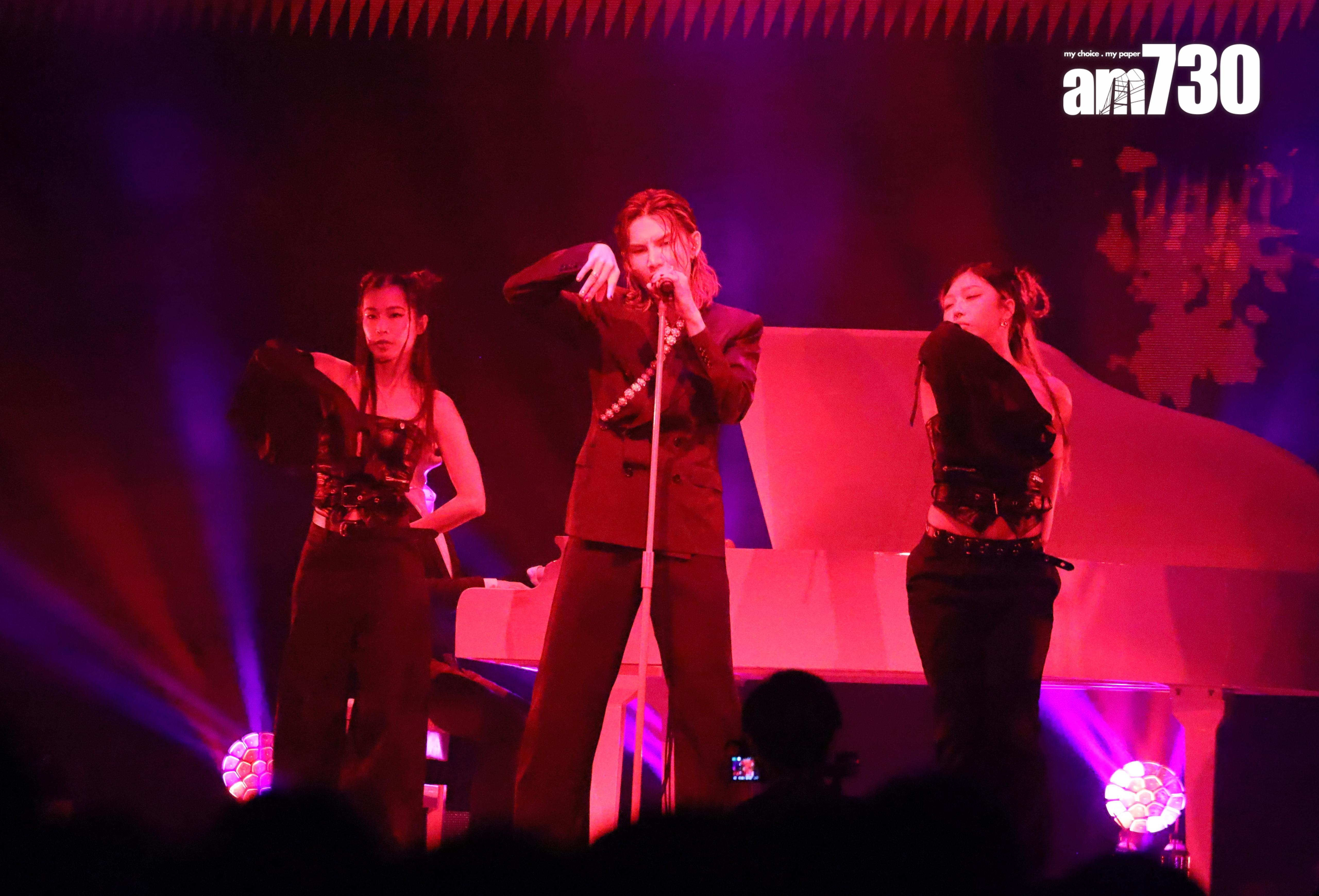 整個音樂中,Jeremy只跳唱了《唯美本尊》和《沙門》兩首作品。(娛樂組攝)