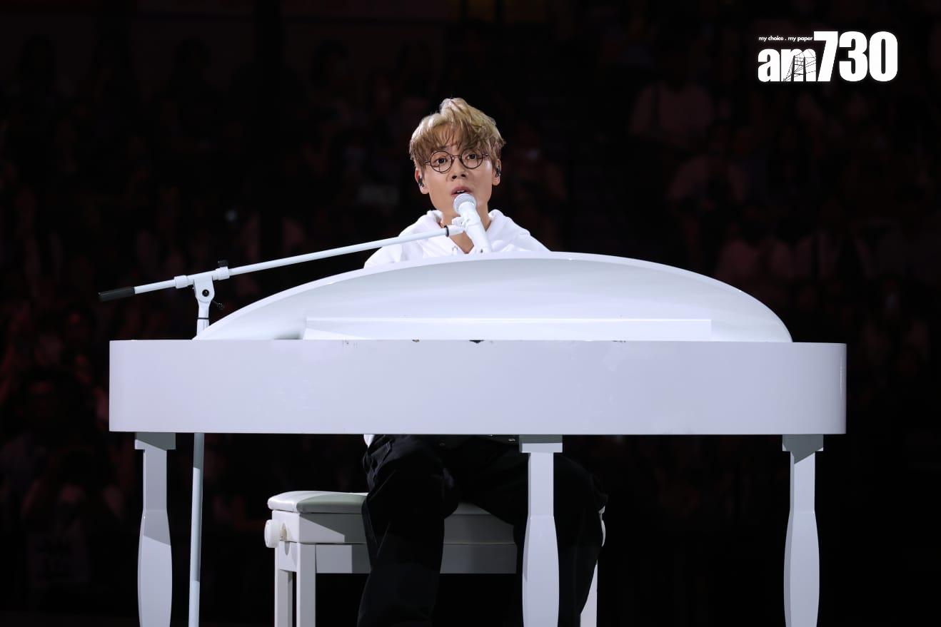 林家謙《White Summer》紅館演唱會尾場,罕有地兩度encore,更唱了未錄音的新歌。(林俊源攝)