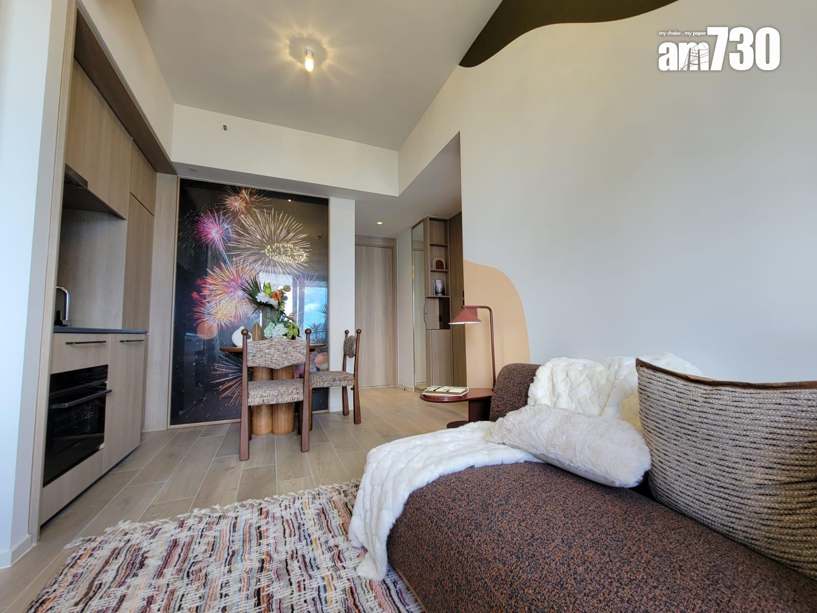 柏蔚森示範單位|385呎交樓標準兩房 前迎維港海景(多圖有片)|啟德新盤