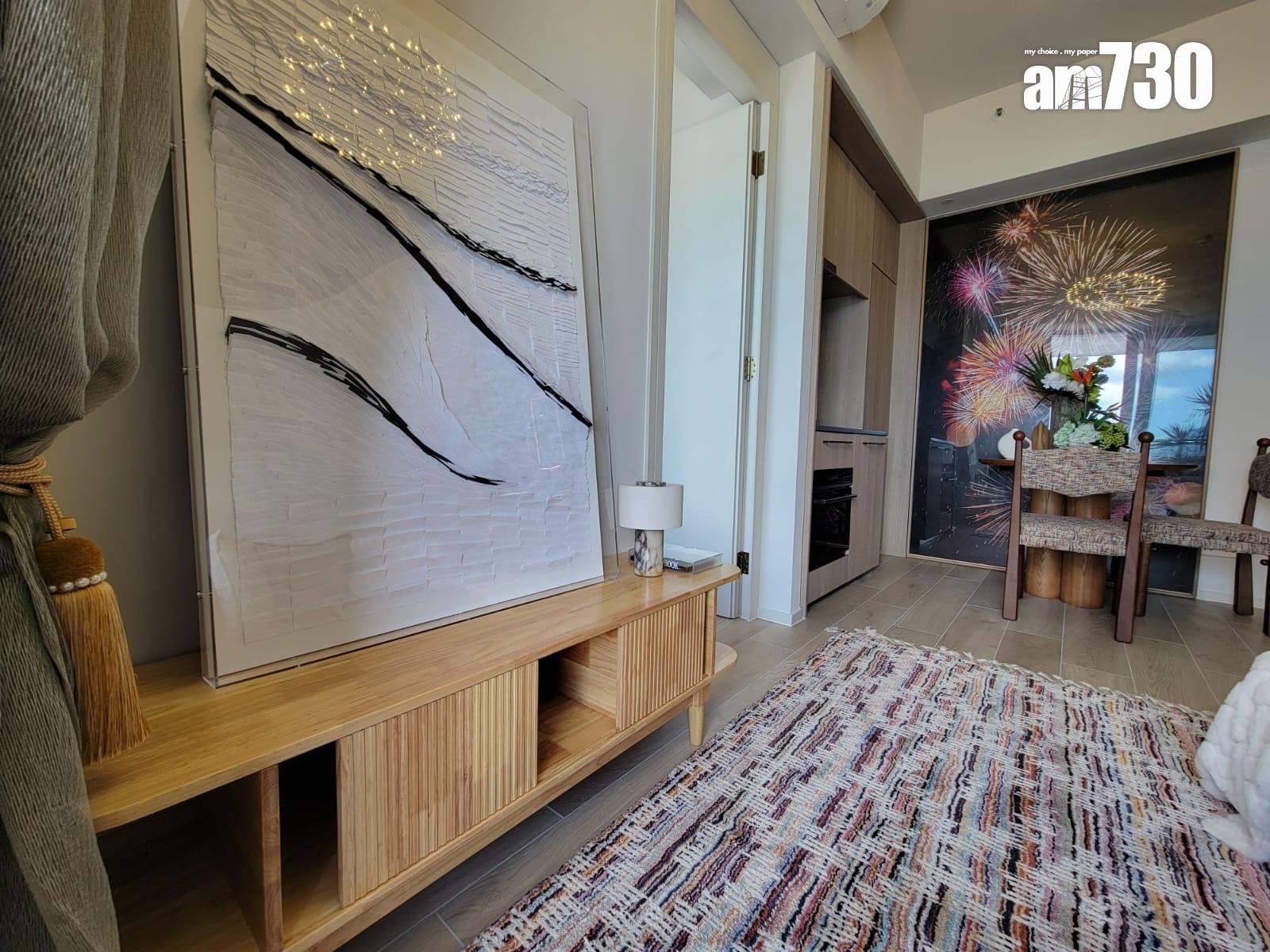 柏蔚森示範單位|385呎交樓標準兩房 前迎維港海景(多圖有片)|啟德新盤