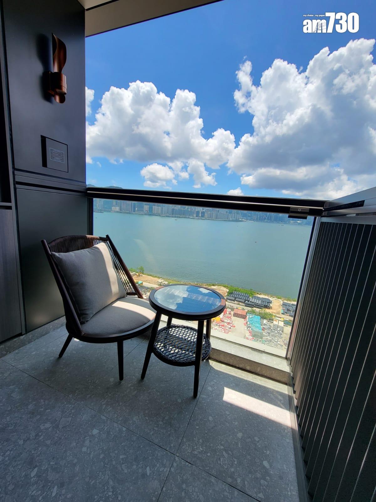 柏蔚森示範單位|385呎交樓標準兩房 前迎維港海景(多圖有片)|啟德新盤