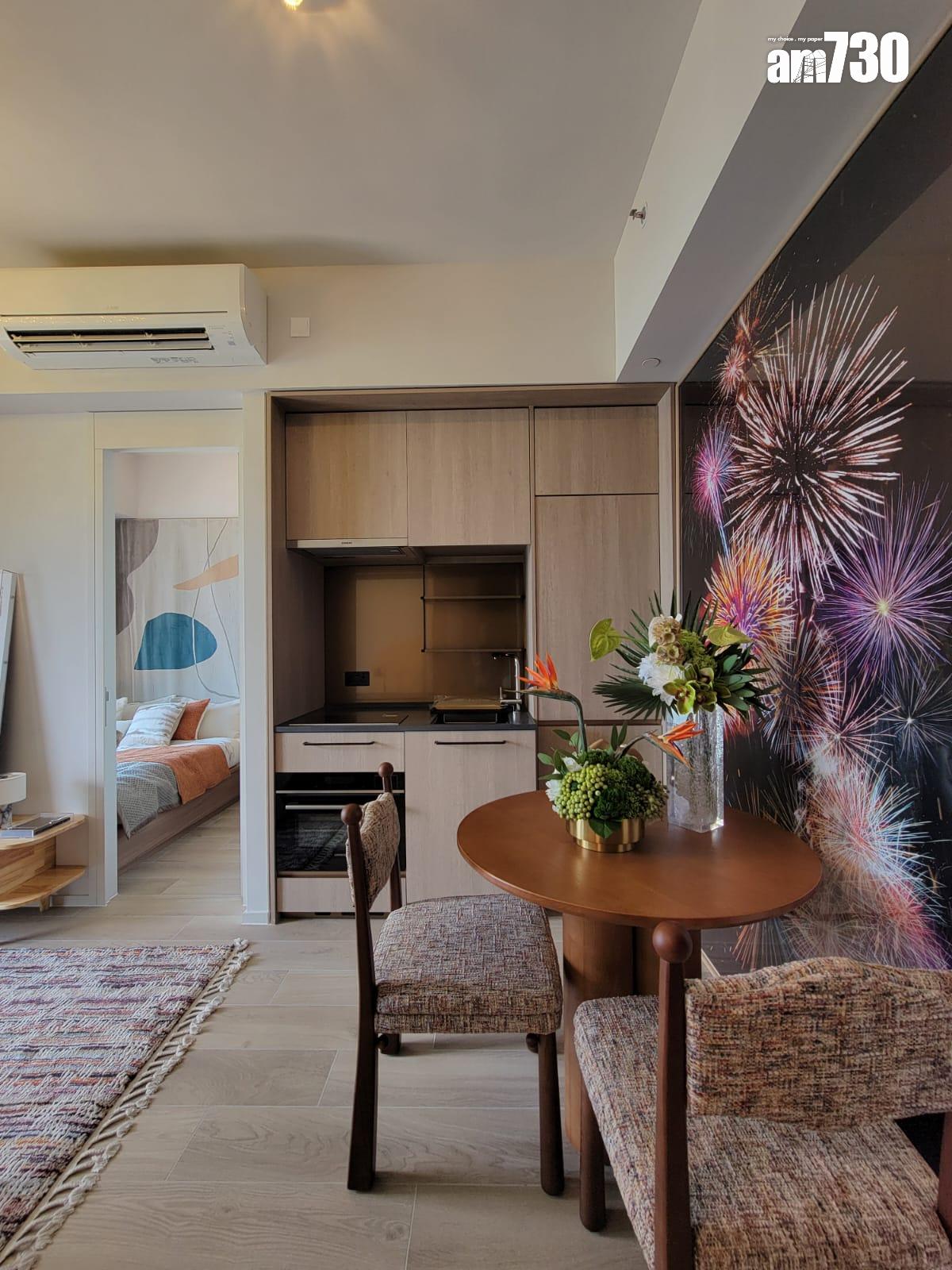 柏蔚森示範單位|385呎交樓標準兩房 前迎維港海景(多圖有片)|啟德新盤