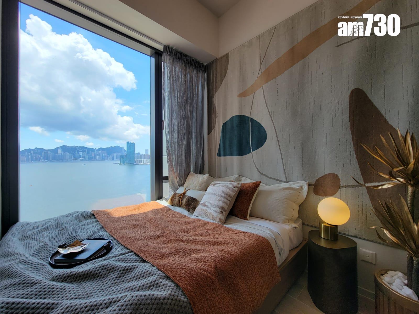 柏蔚森示範單位|385呎交樓標準兩房 前迎維港海景(多圖有片)|啟德新盤