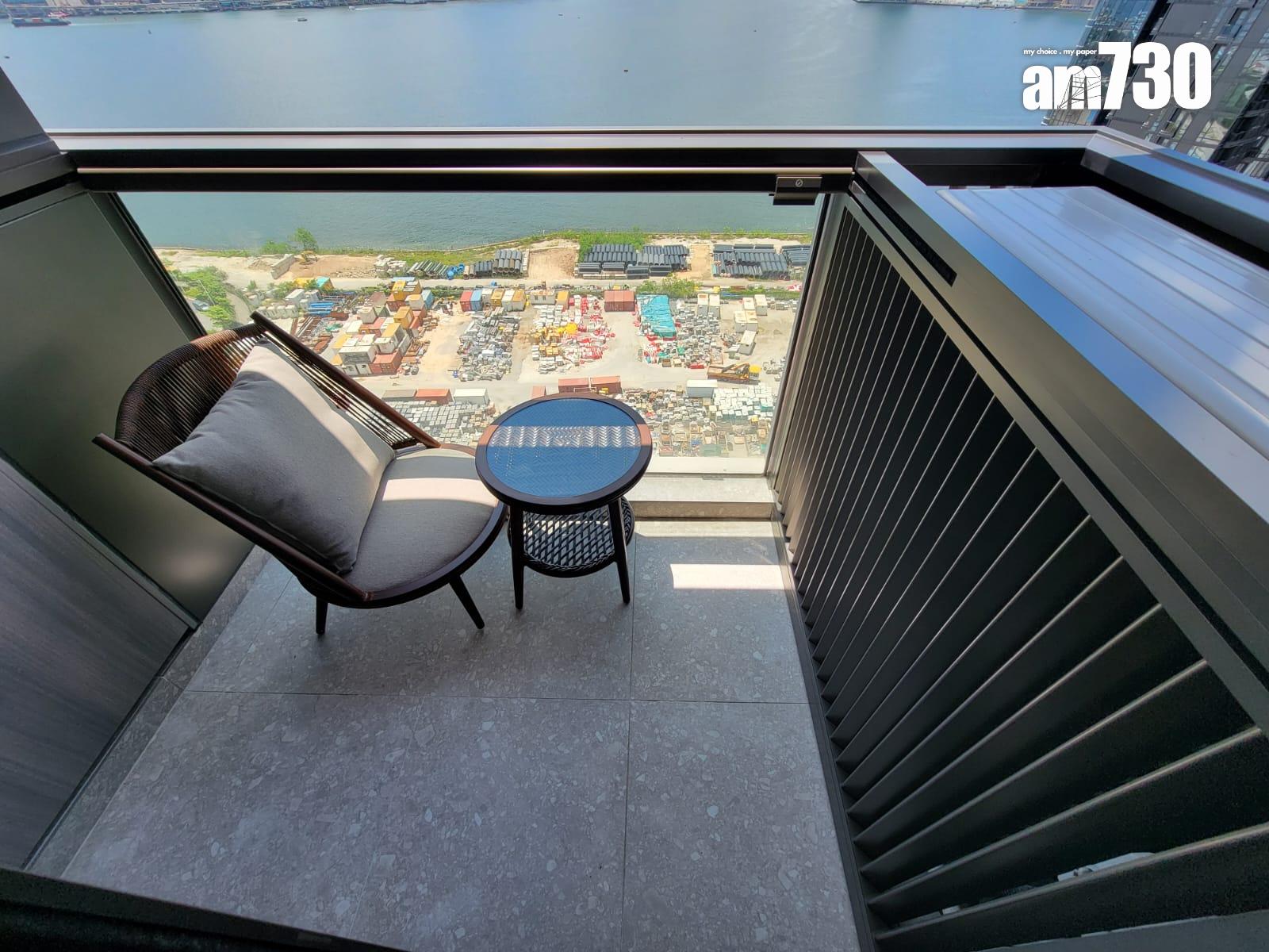 柏蔚森示範單位|385呎交樓標準兩房 前迎維港海景(多圖有片)|啟德新盤