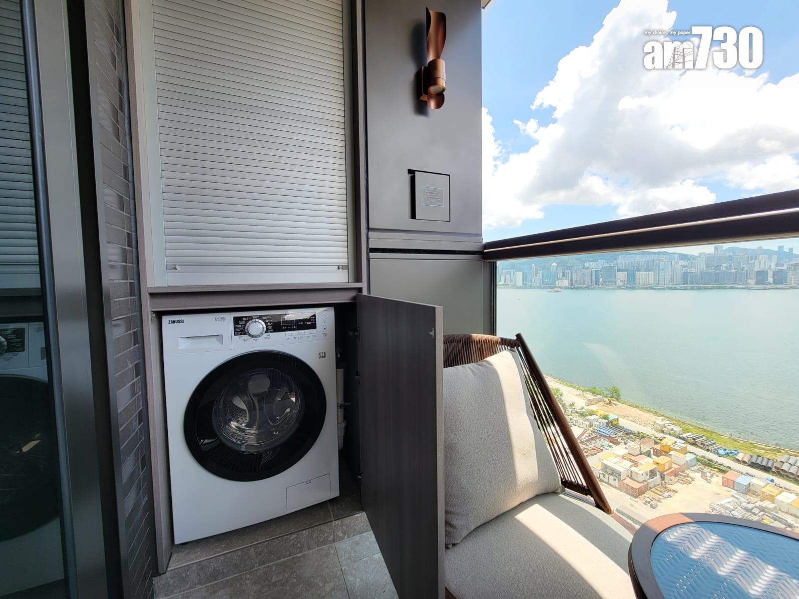 柏蔚森示範單位|385呎交樓標準兩房 前迎維港海景(多圖有片)|啟德新盤