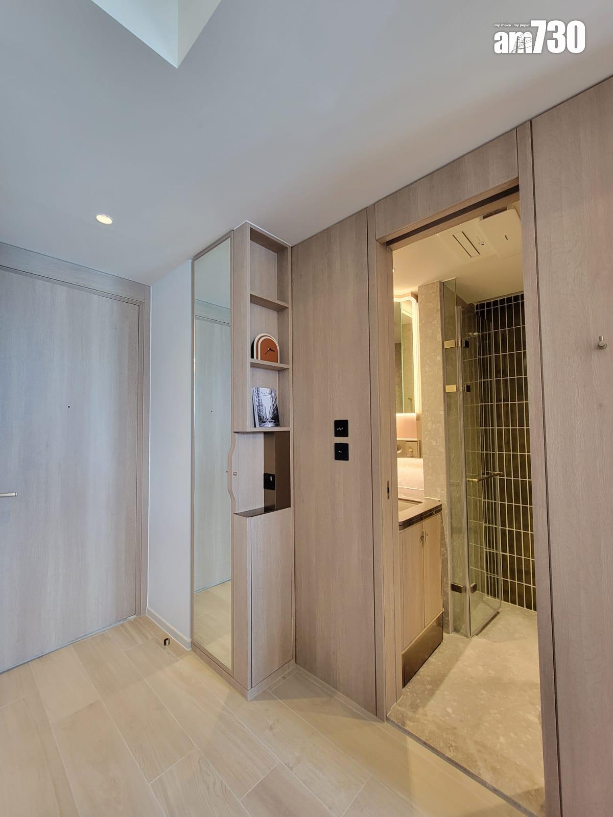 柏蔚森示範單位|385呎交樓標準兩房 前迎維港海景(多圖有片)|啟德新盤