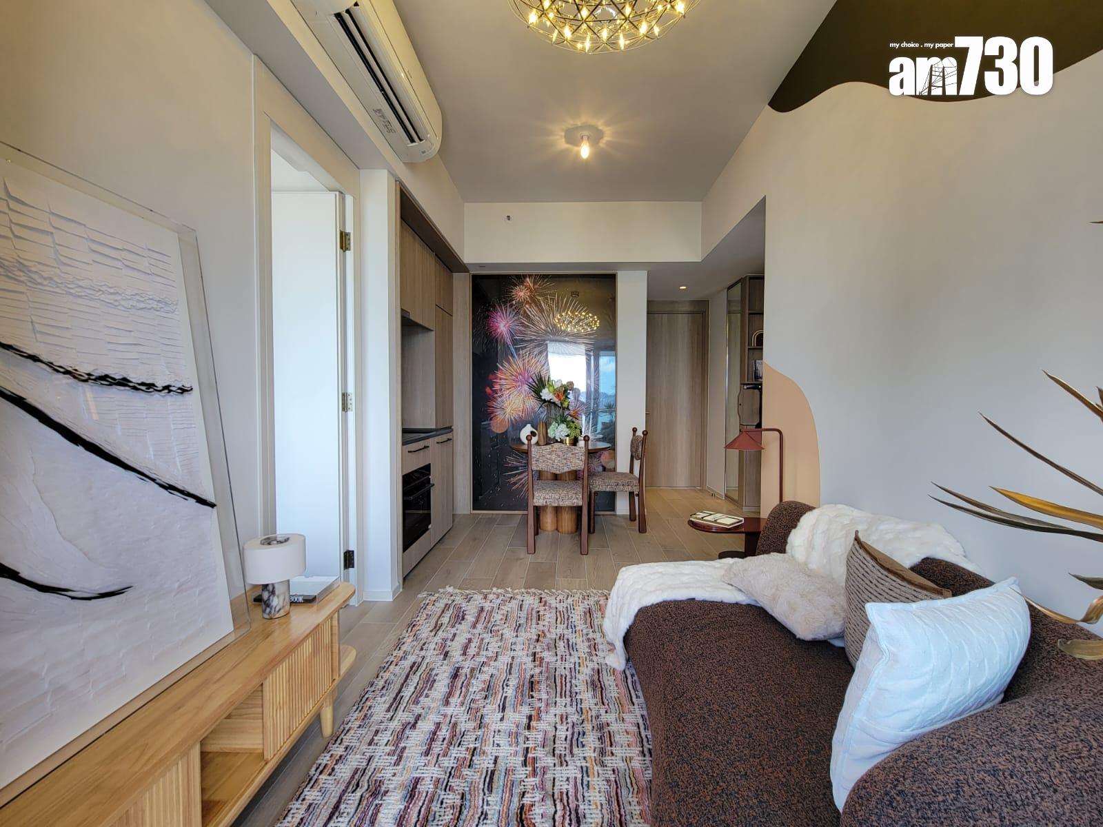 柏蔚森示範單位|385呎交樓標準兩房 前迎維港海景(多圖有片)|啟德新盤