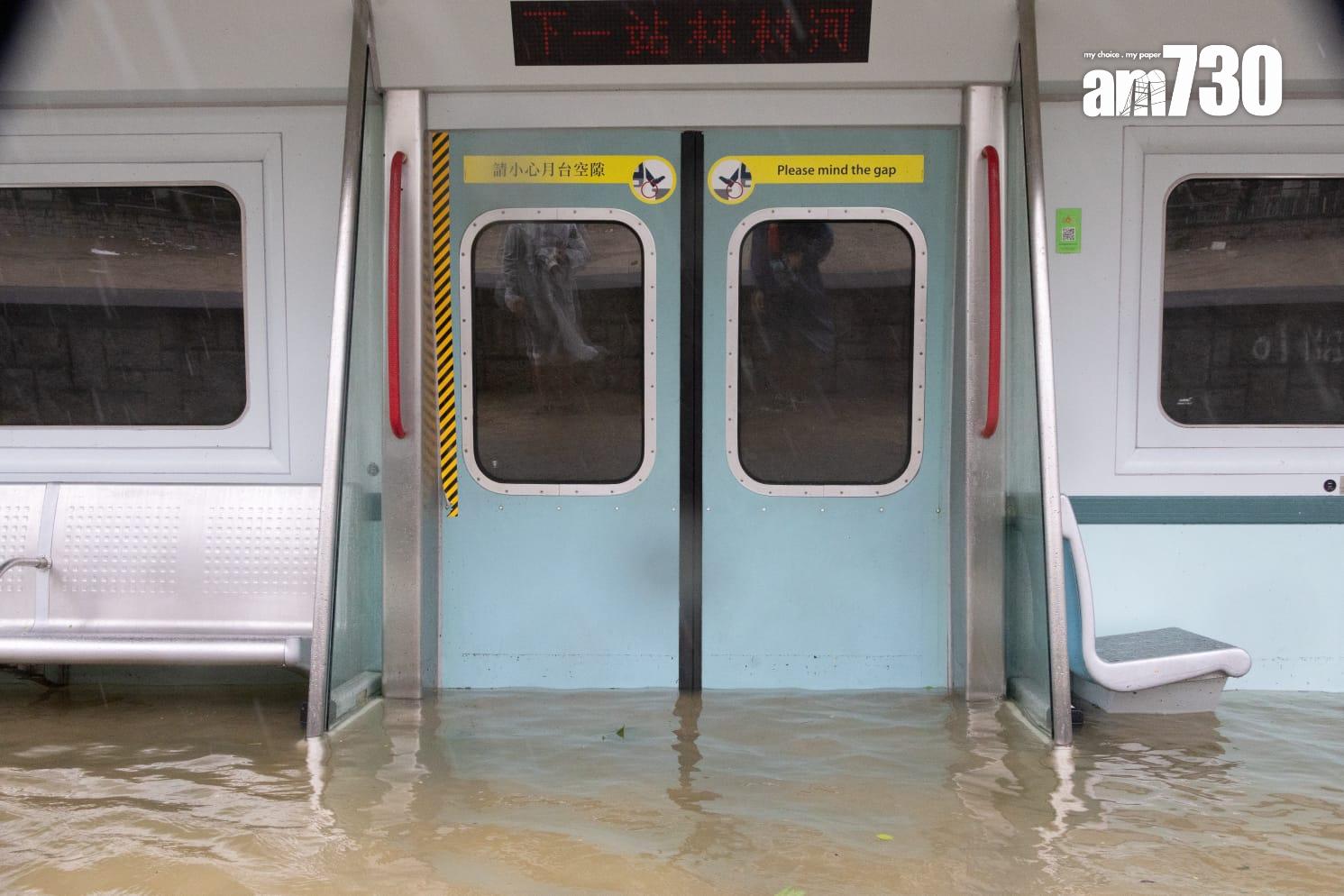 樺加沙肆虐下大埔情況。(蘇文傑攝)