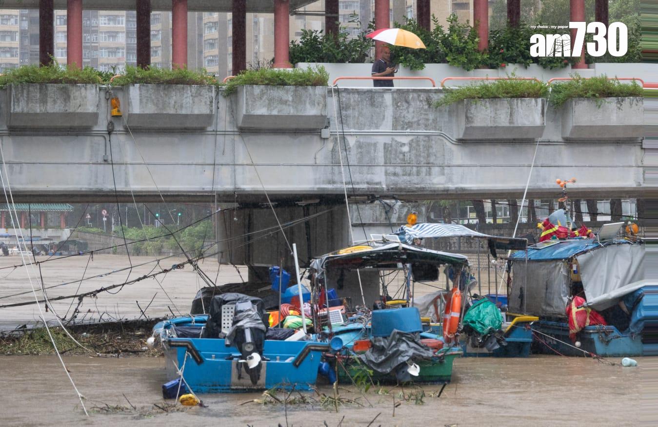 樺加沙肆虐下大埔情況。(蘇文傑攝)