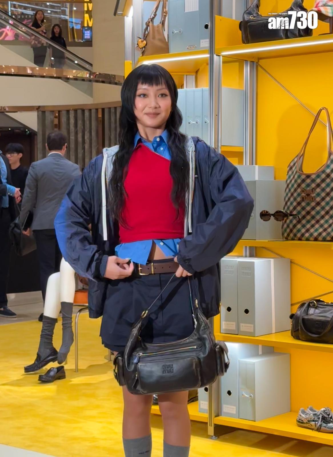 Marf從日本返港後即現身品牌活動。 (娛樂組攝)