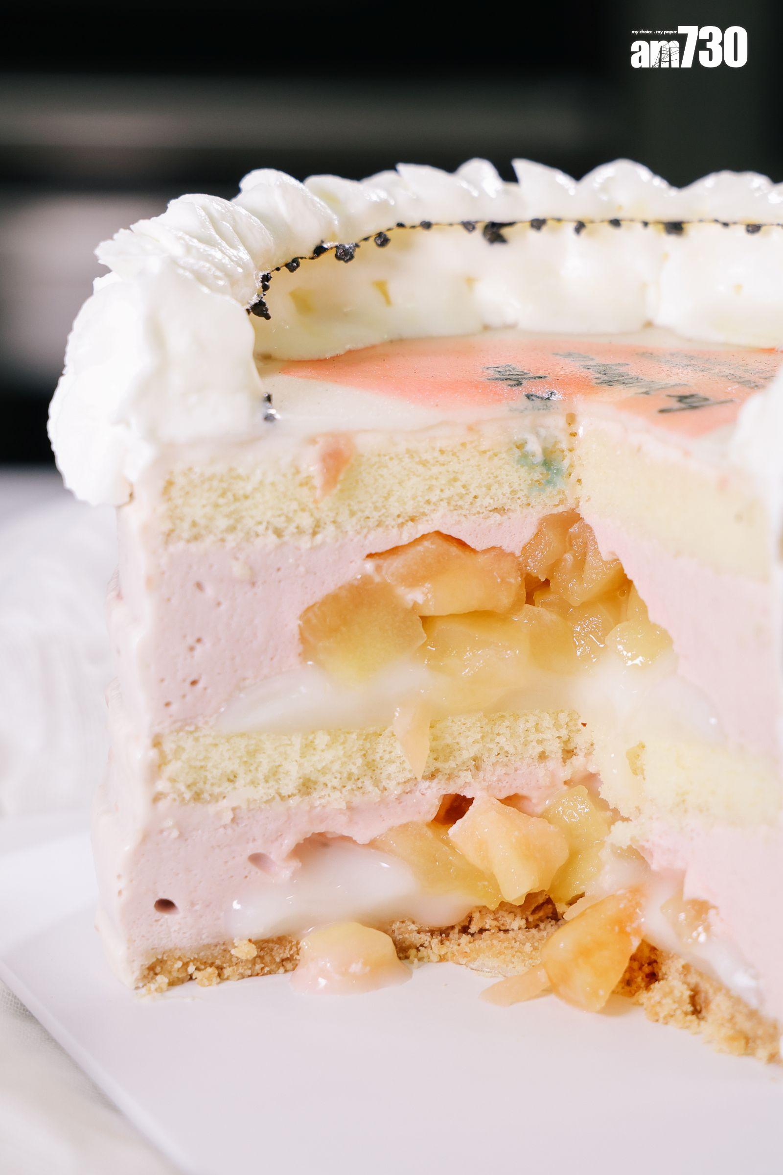 新鮮蘋果與士多啤梨果香,跟玫瑰及洛神花的花香和諧配合。(吳康琦攝)