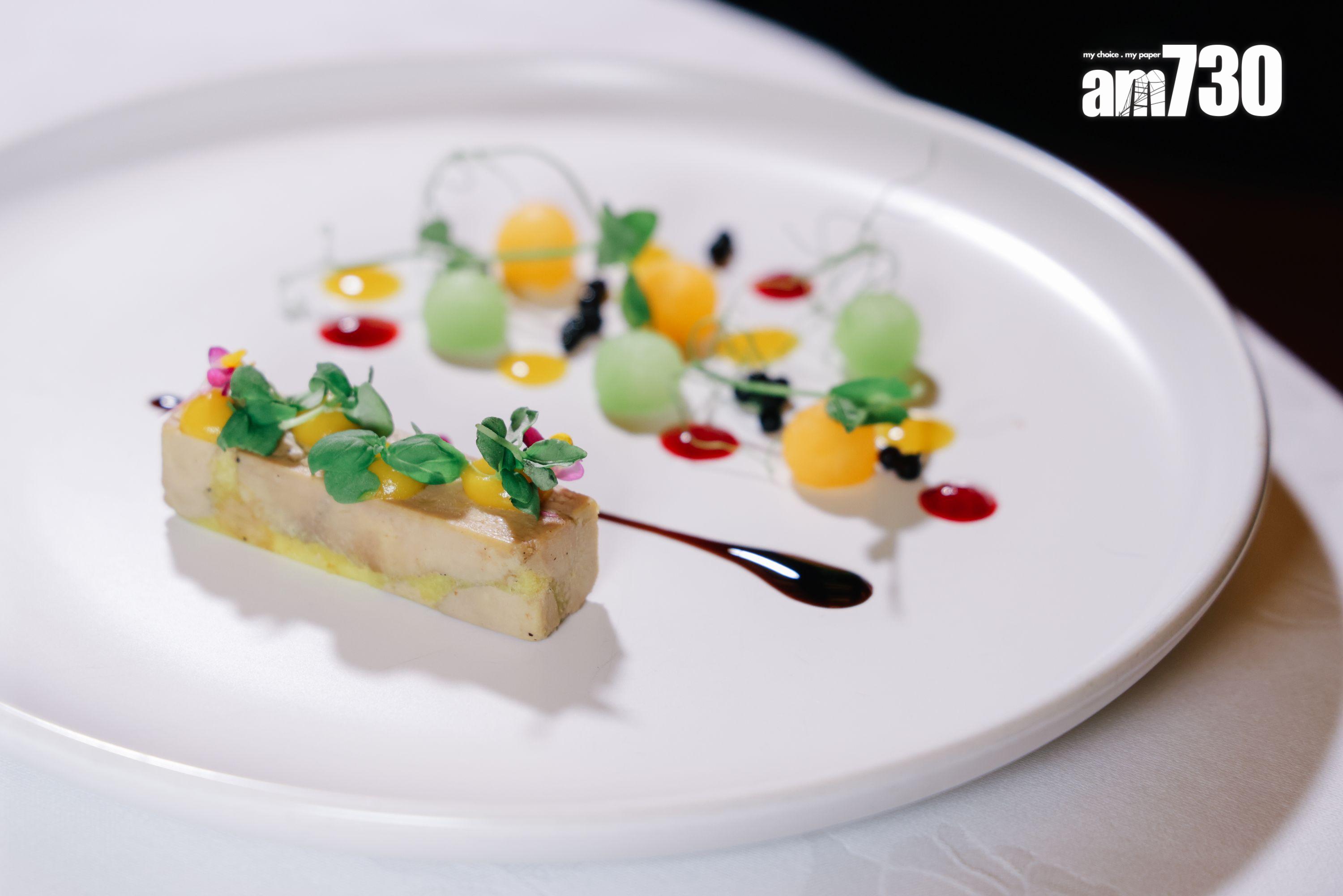 鮮鴨肝醬(58週年嘗味菜單)花上3日製作,入口幼滑即融。(吳康琦攝)