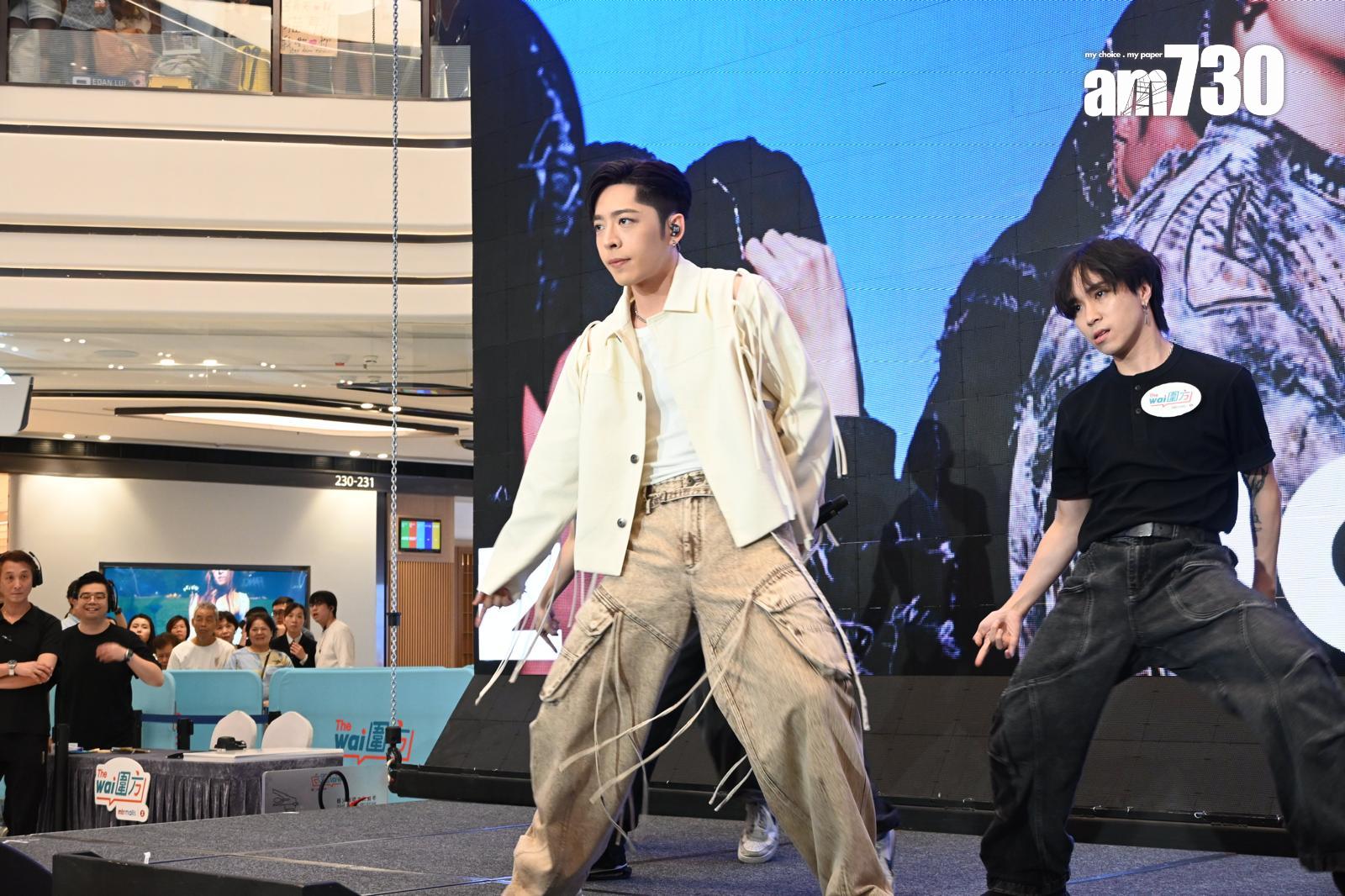 Edan在簽唱會上不但唱歌跳舞,又跟fans玩遊戲。