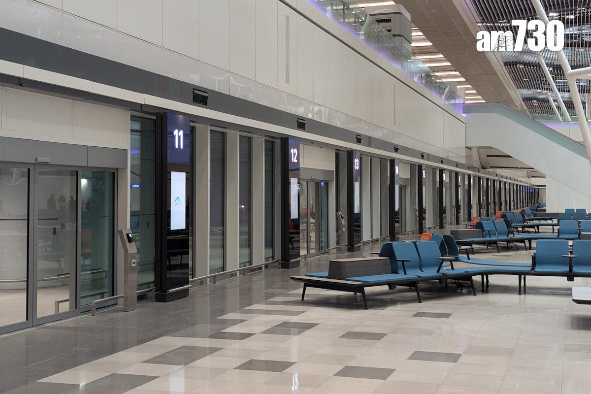 新二號客運大樓的旅遊車總站2025年9月啟用。(羅庸軒攝)