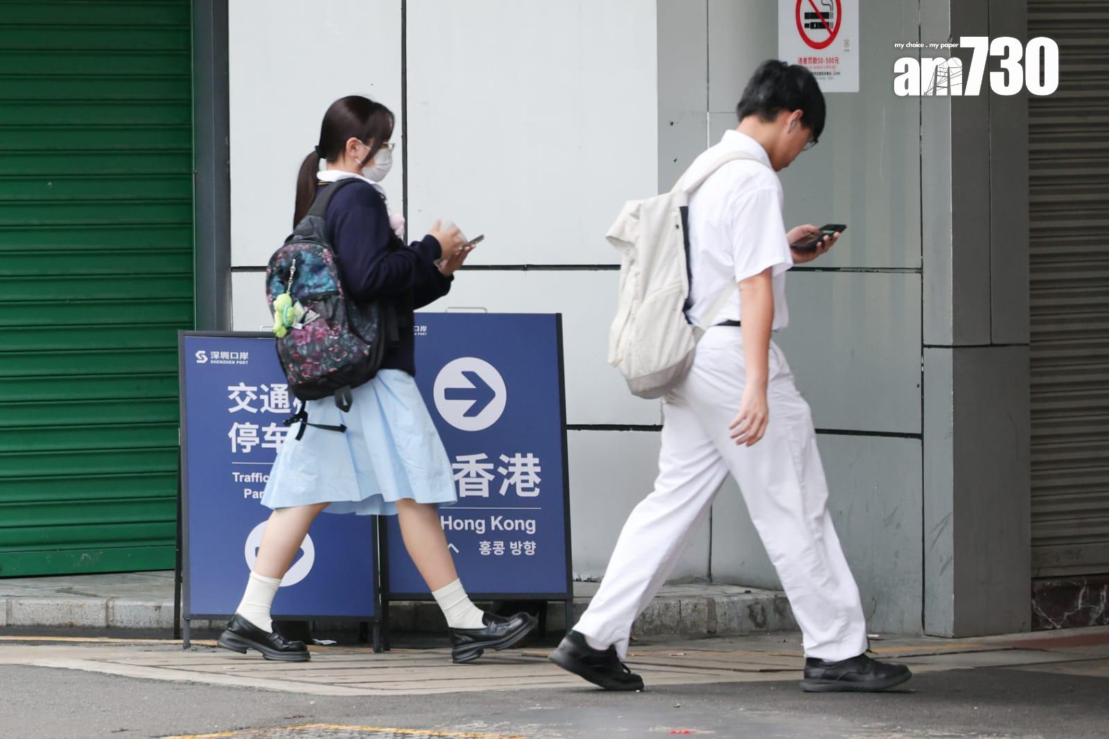 廖振新表示,跨境學生來港上學情況大致暢順。(吳康琦攝)