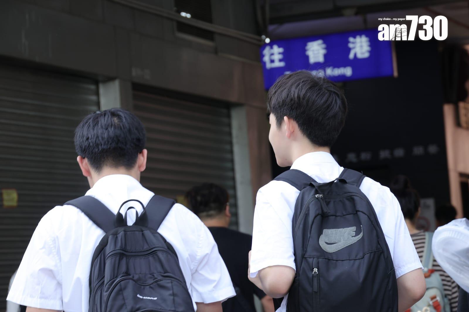 廖振新表示,跨境學生來港上學情況大致暢順。(吳康琦攝)