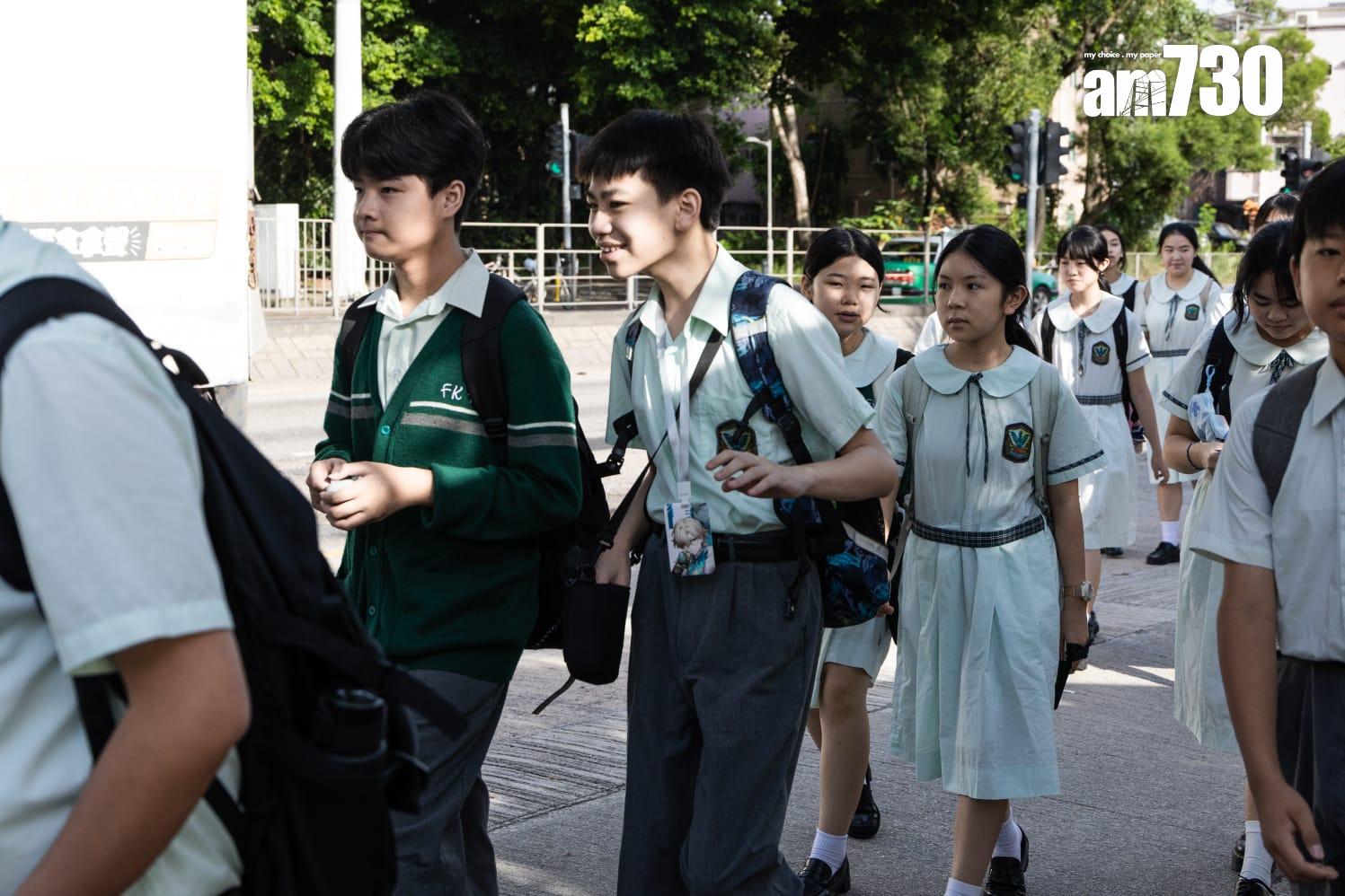 全港中小學今日(1日)開學。(周令知攝)