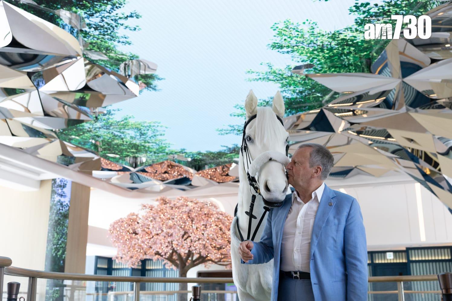 有香港首匹實物大小、栩栩如生的機械馬。(蘇文傑攝)