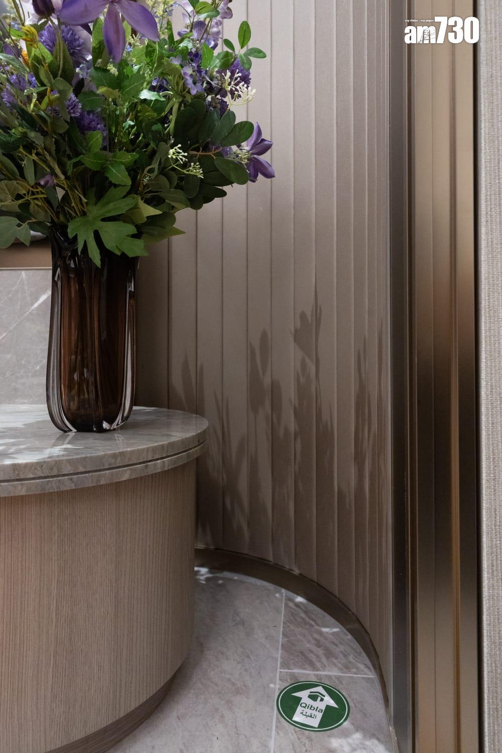 樓內亦有祈禱室和清真食品供應。(蘇文傑攝)