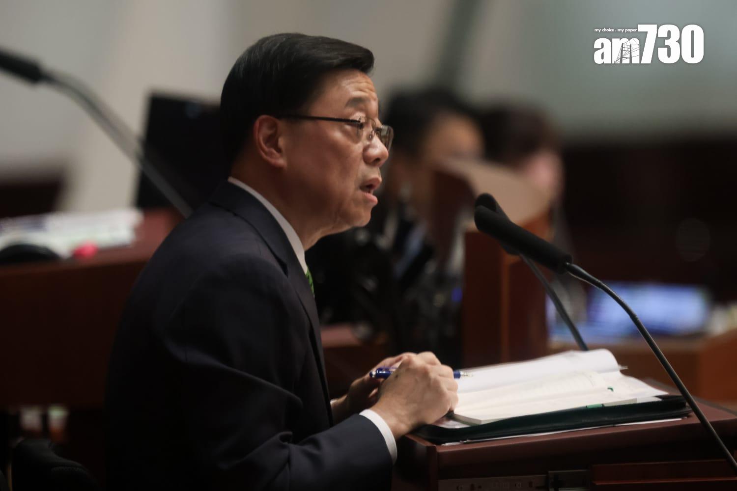 行政長官李家超今日出席立法會答問會。(周令知攝)