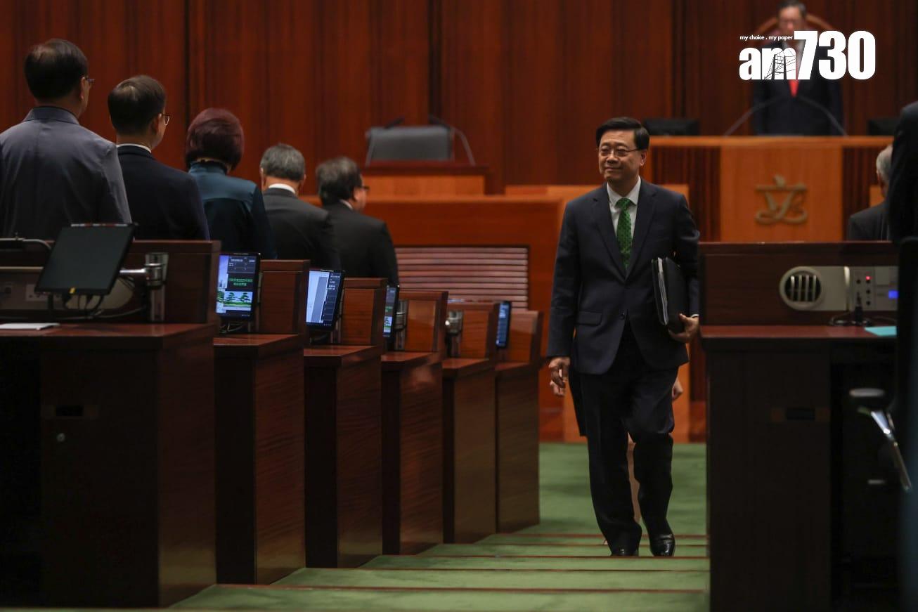 行政長官李家超今日出席立法會答問會。(周令知攝)