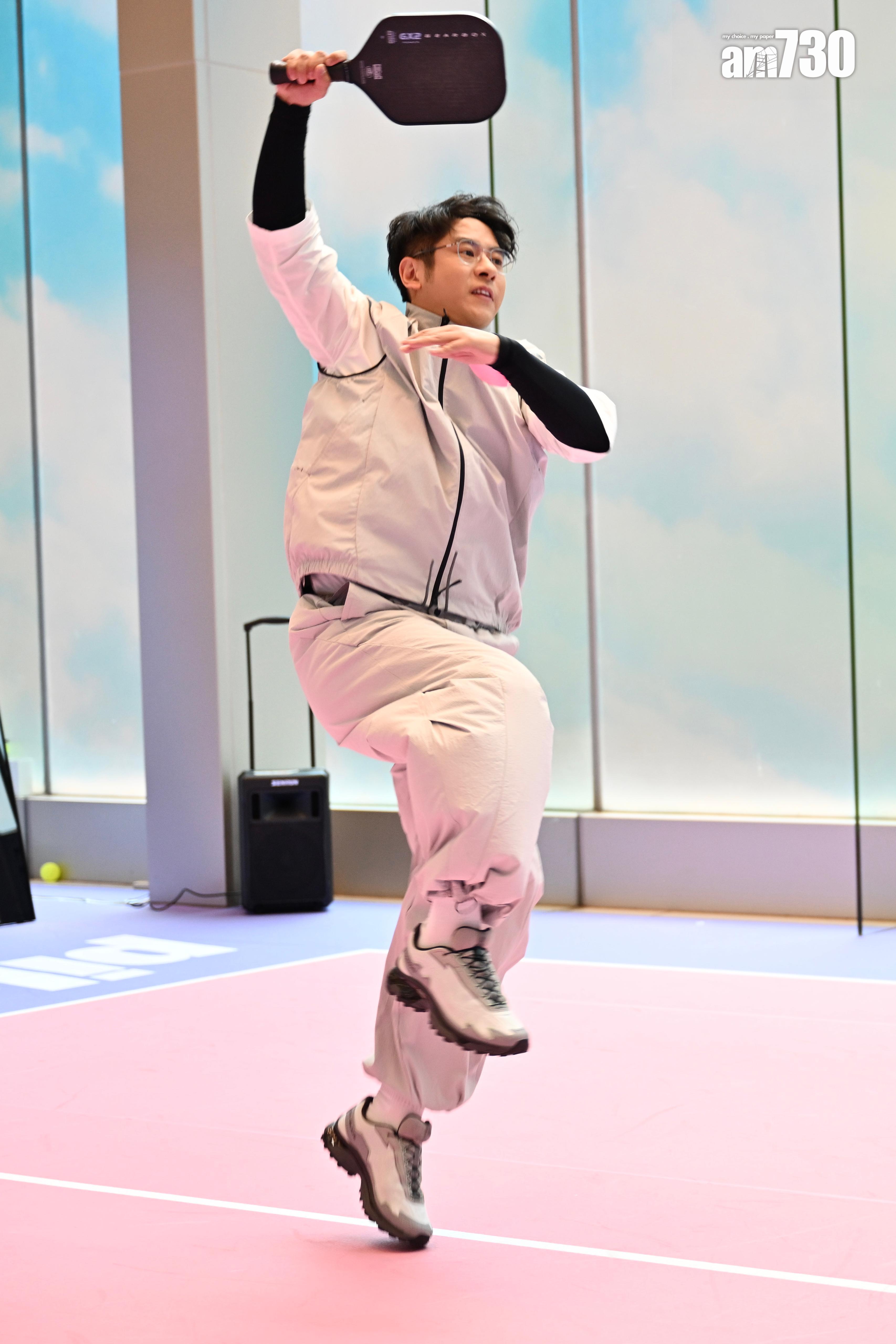 許廷鏗非常愛打Pickleball。(娛樂組攝)