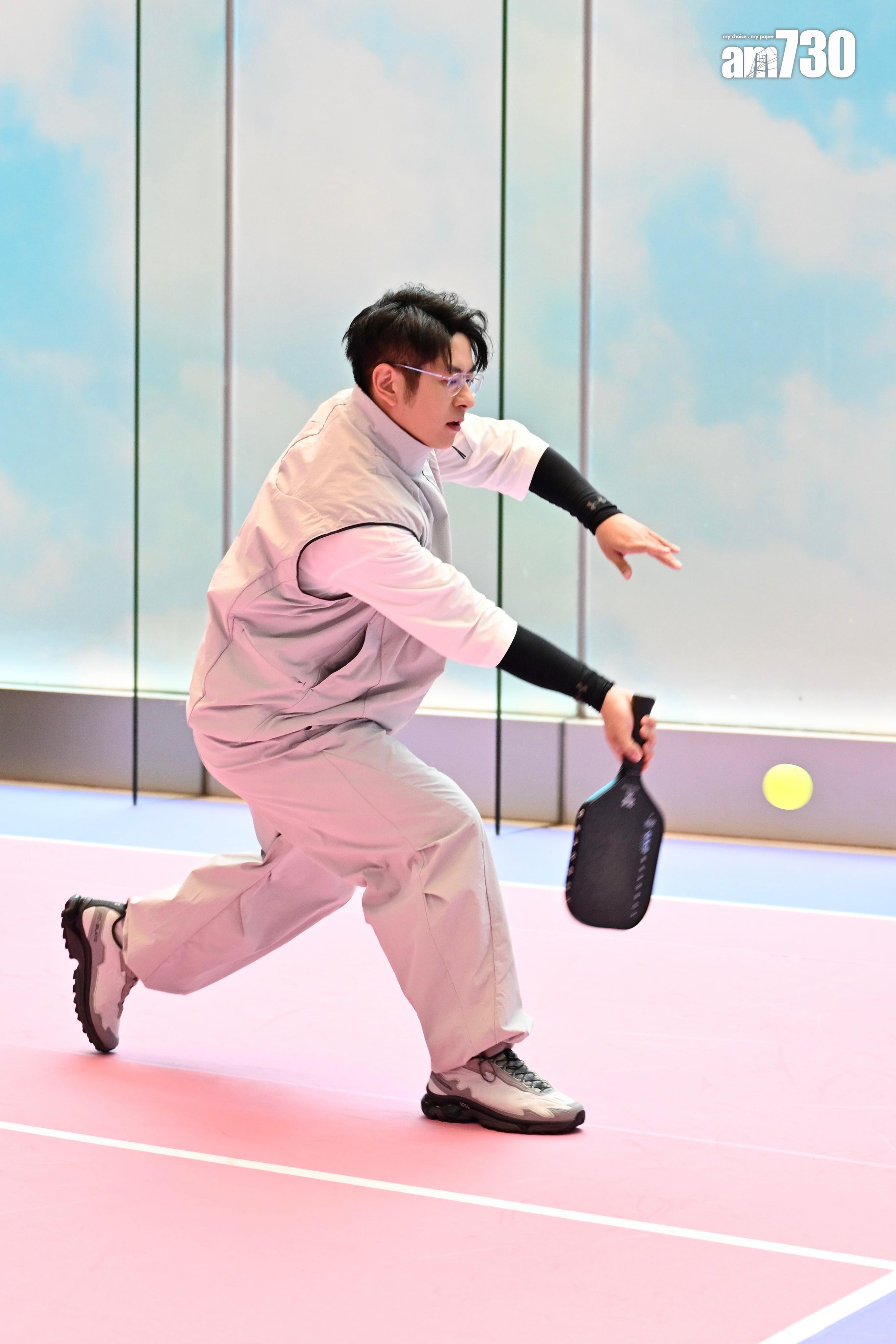許廷鏗非常愛打Pickleball。(娛樂組攝)