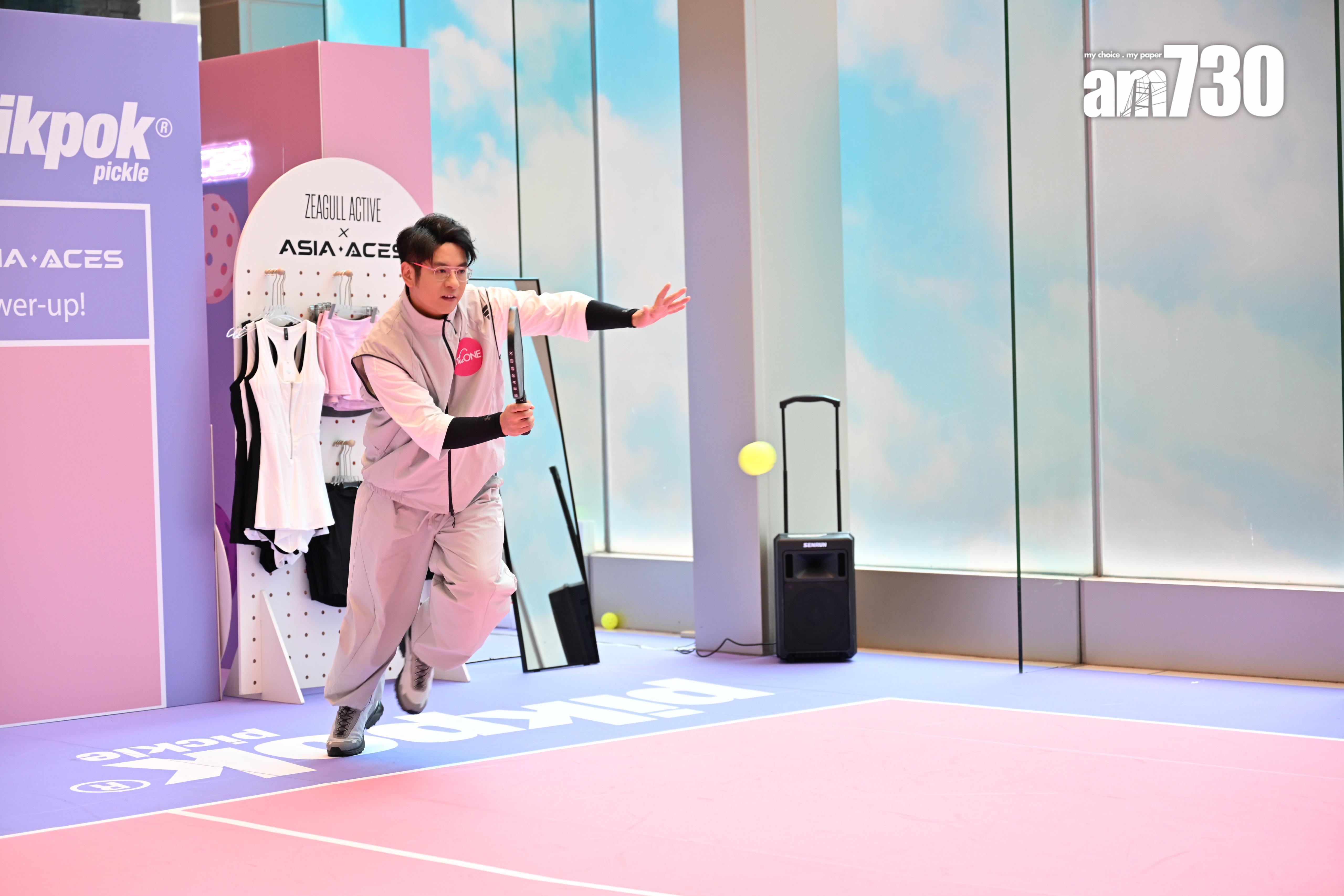 許廷鏗非常愛打Pickleball。(娛樂組攝)