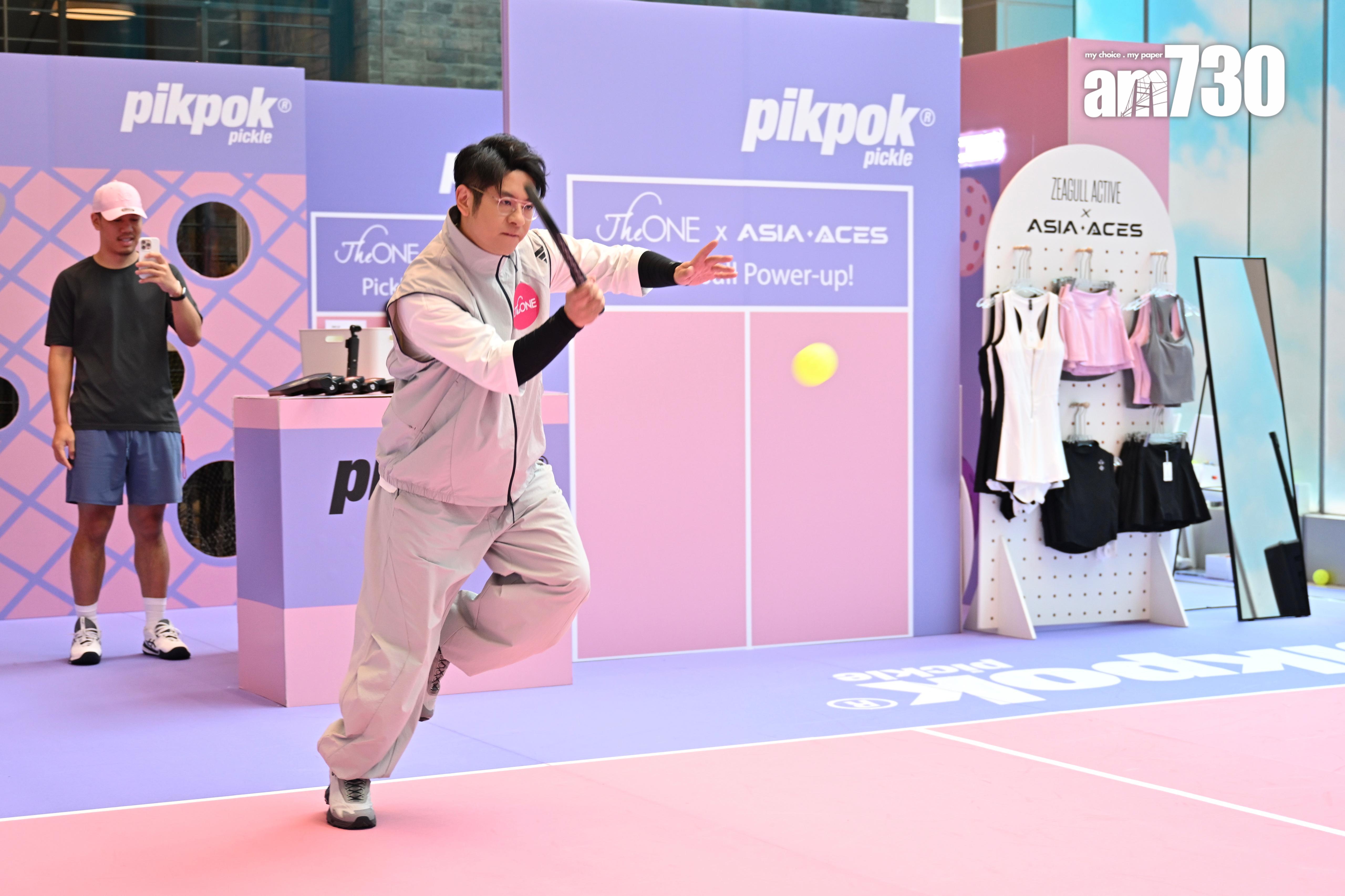 許廷鏗非常愛打Pickleball。(娛樂組攝)