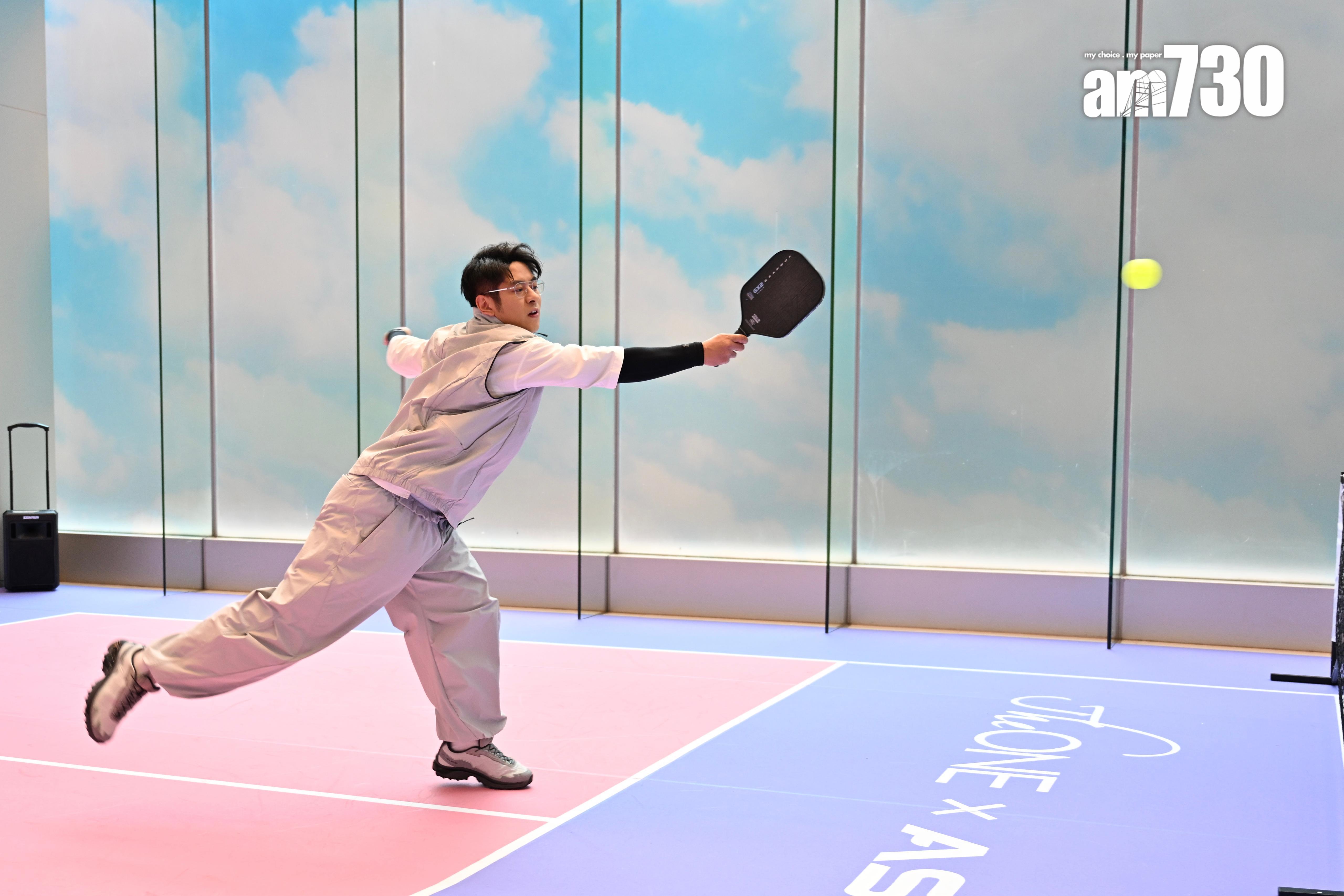 許廷鏗非常愛打Pickleball。(娛樂組攝)