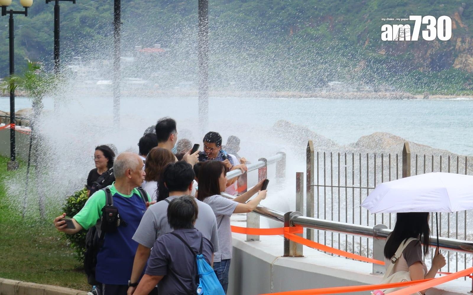 大批居民到杏花邨追風。(鍾式明攝)