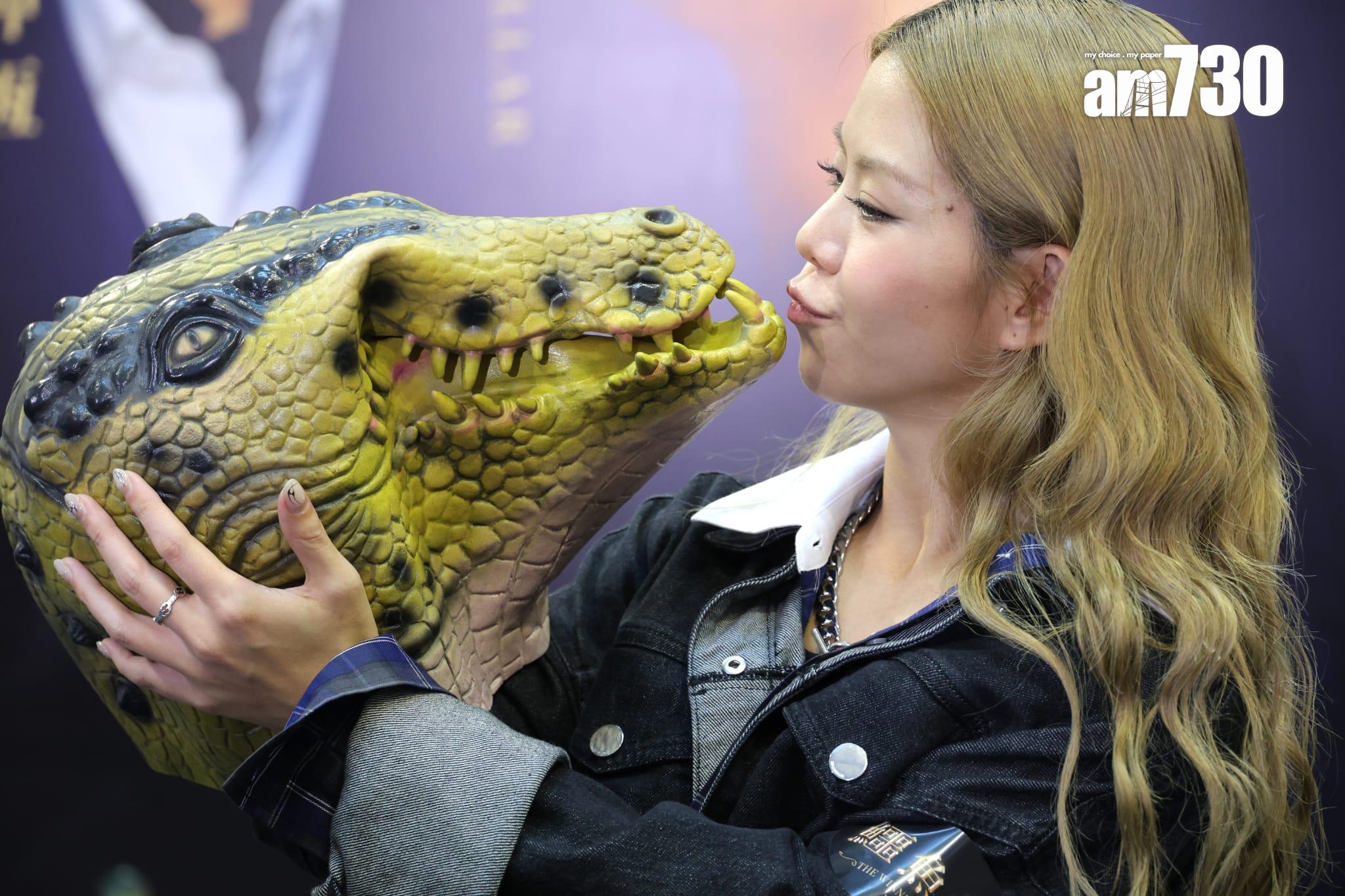 舞台劇《鱷魚之吻》記者會。(林俊源攝)