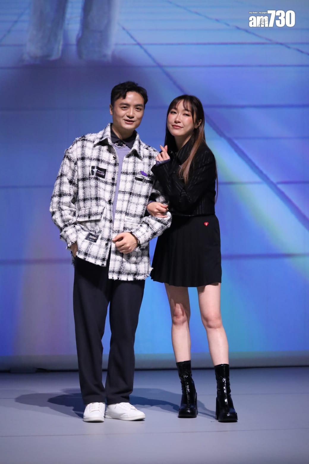 葉巧琳在音樂劇《一束光一高餛的記憶》演高錕的太太黃美芸,跟男主角默契十足。(鍾式明攝)