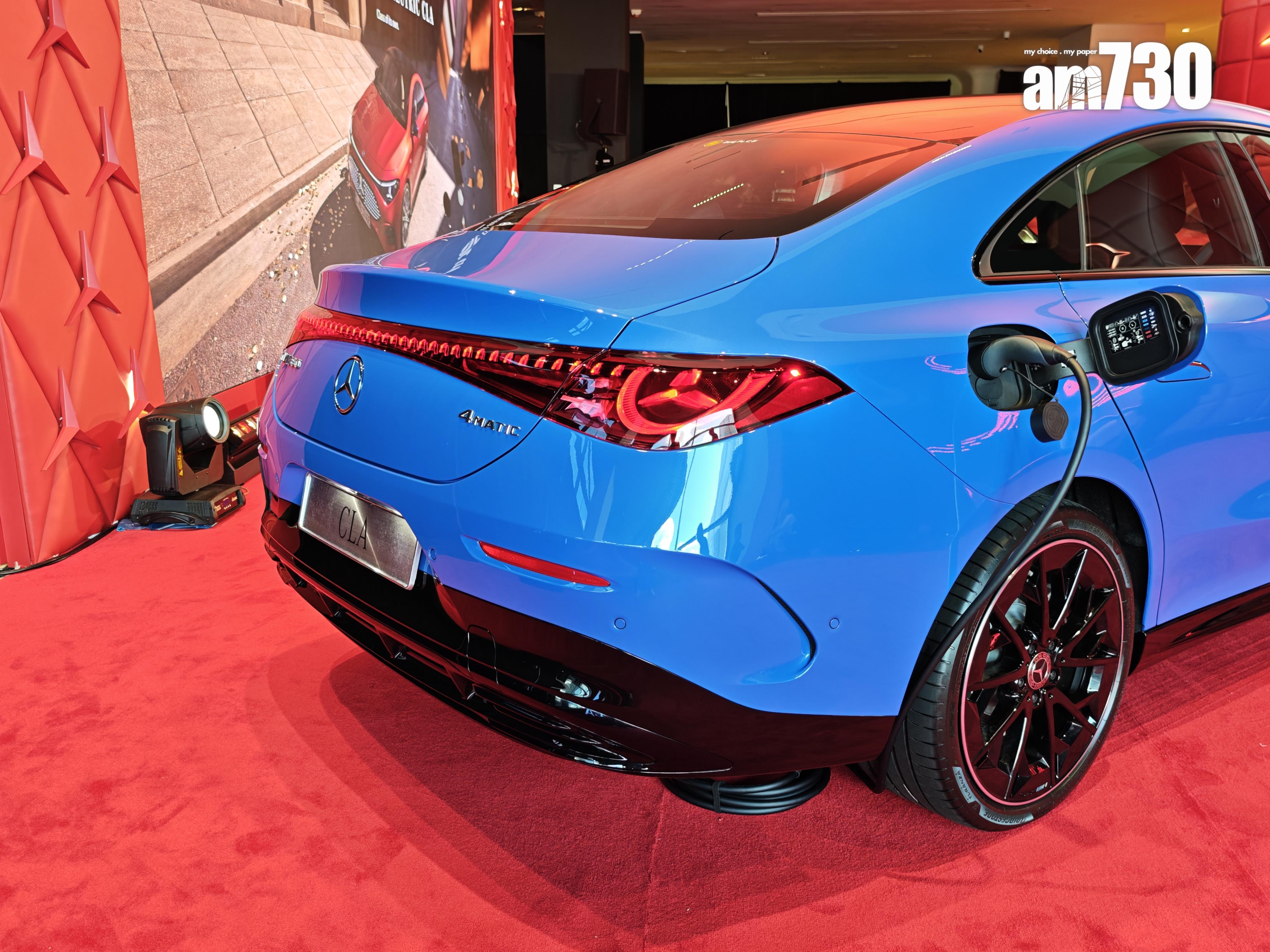 電動車|純電CLA車尾燈貫徹星形設計。