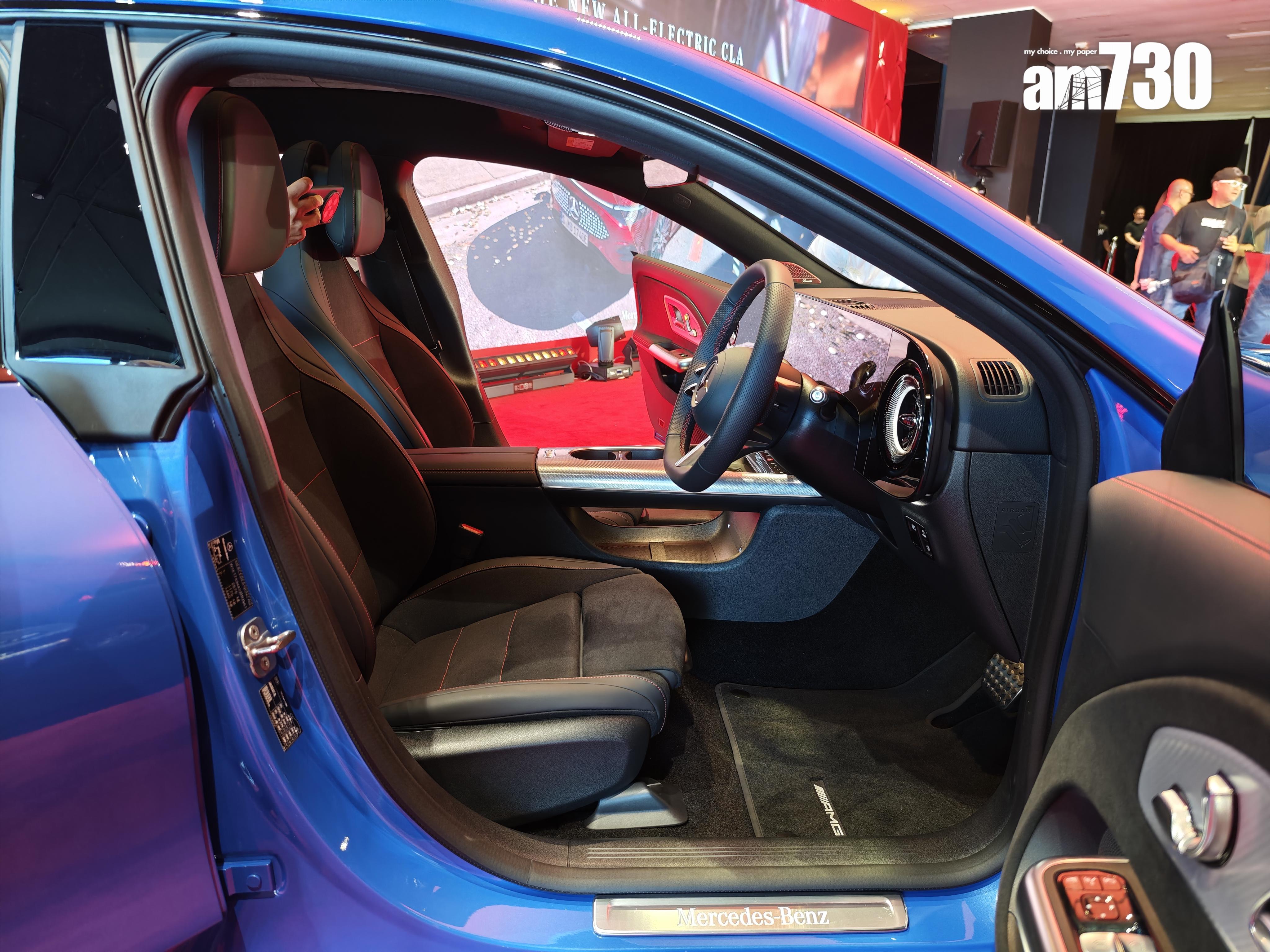 電動車|純電CLA AMG Line備有跑車座椅。