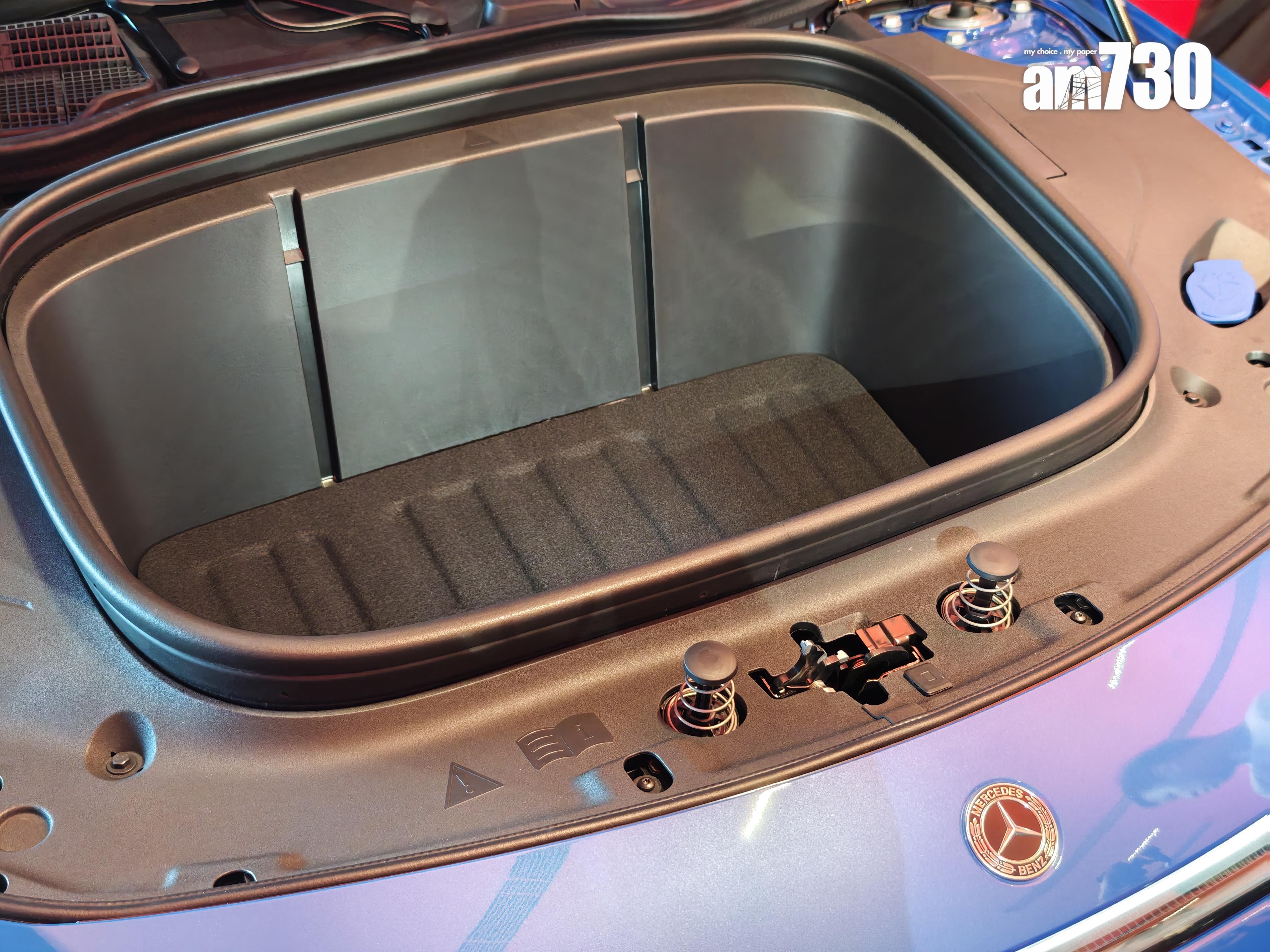 電動車|純電CLA首次設有車頭儲物空間。