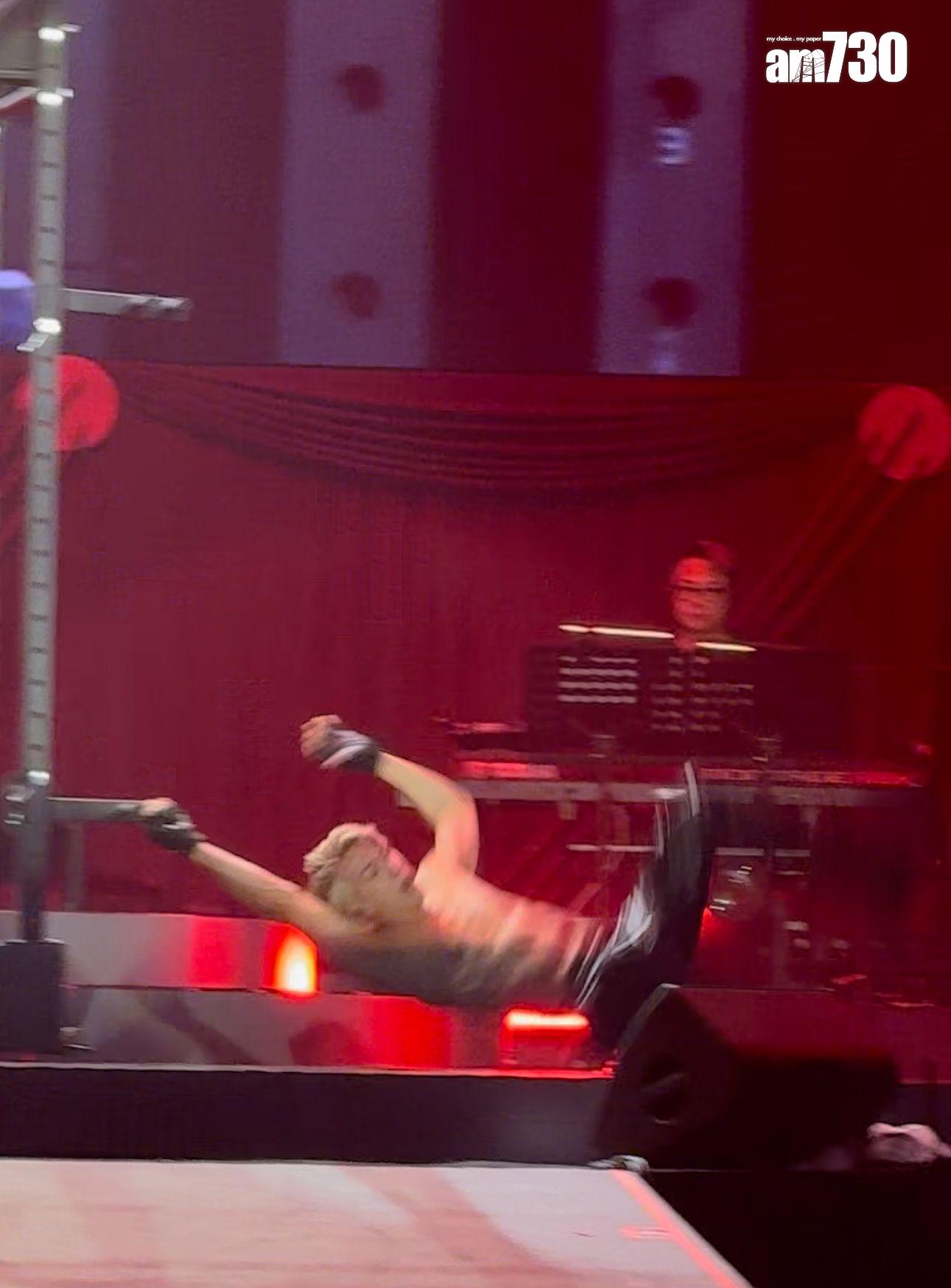 關智斌演唱會尾場發生意外。 (娛樂組攝)