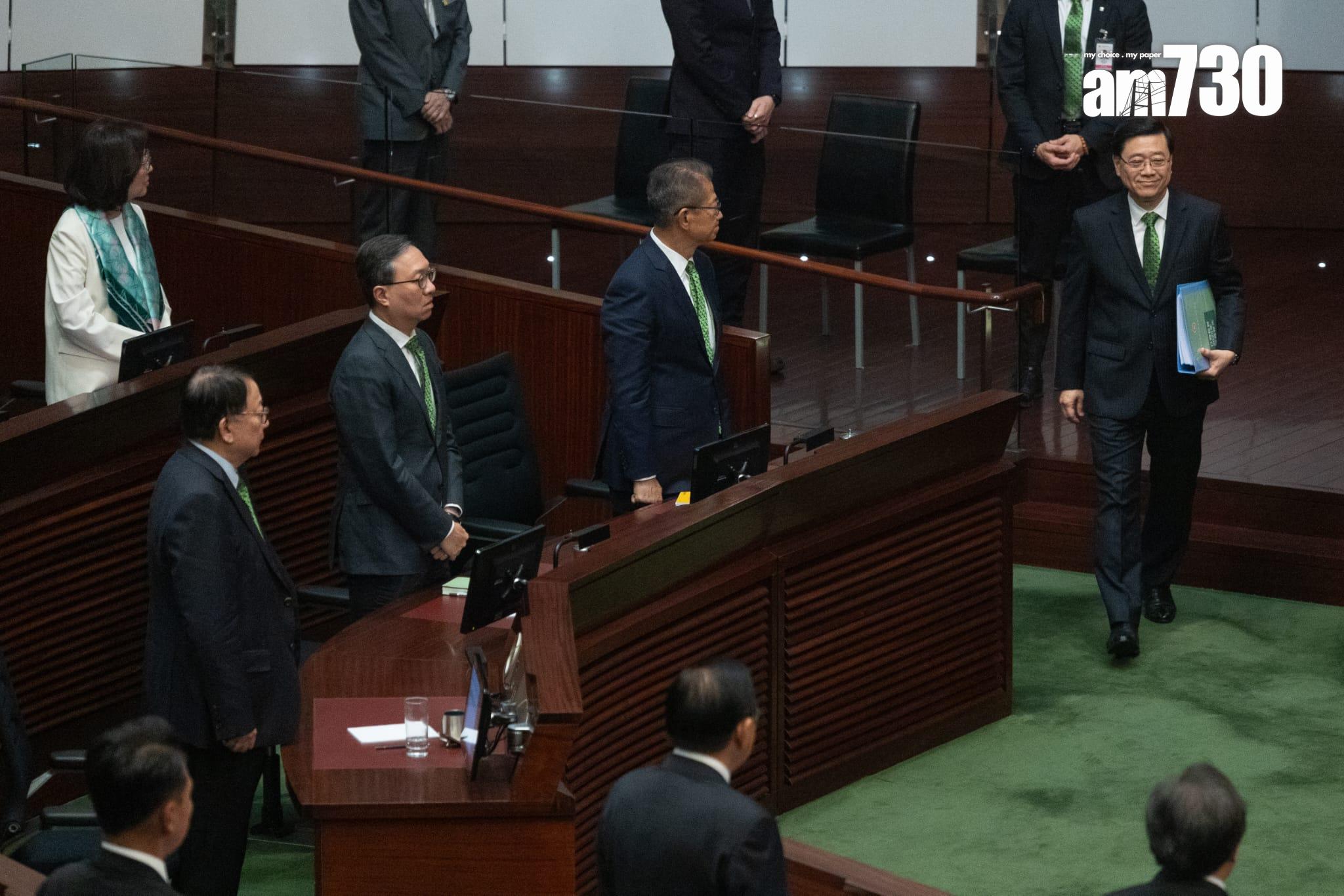 施政報告2025|特首李家超在立法會發表任內第四份《施政報告》。(蘇文傑攝)