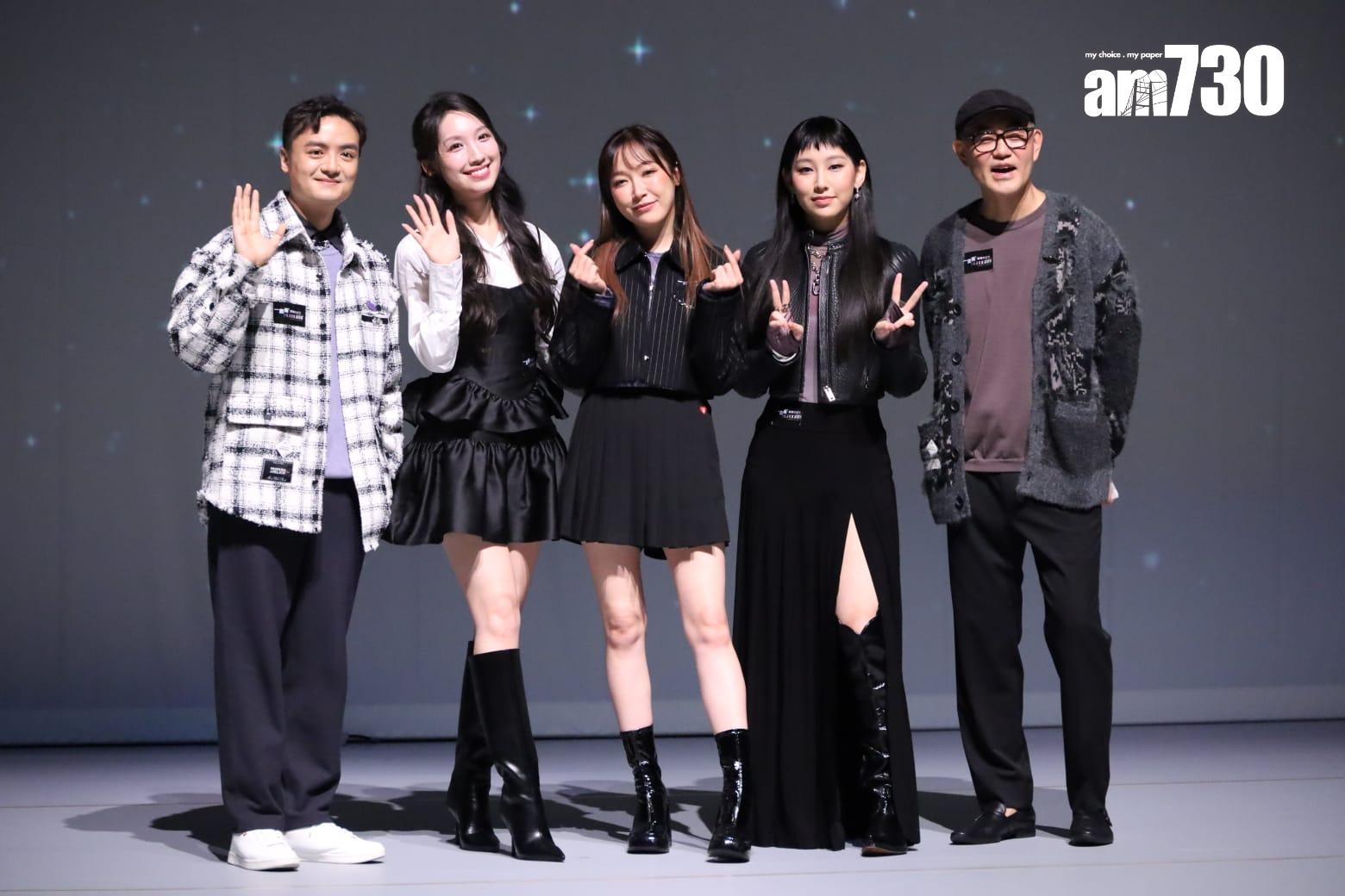 葉巧琳、海兒和炎明熹在音樂劇《一束光一高餛的記憶》合作。 (鍾式明攝)