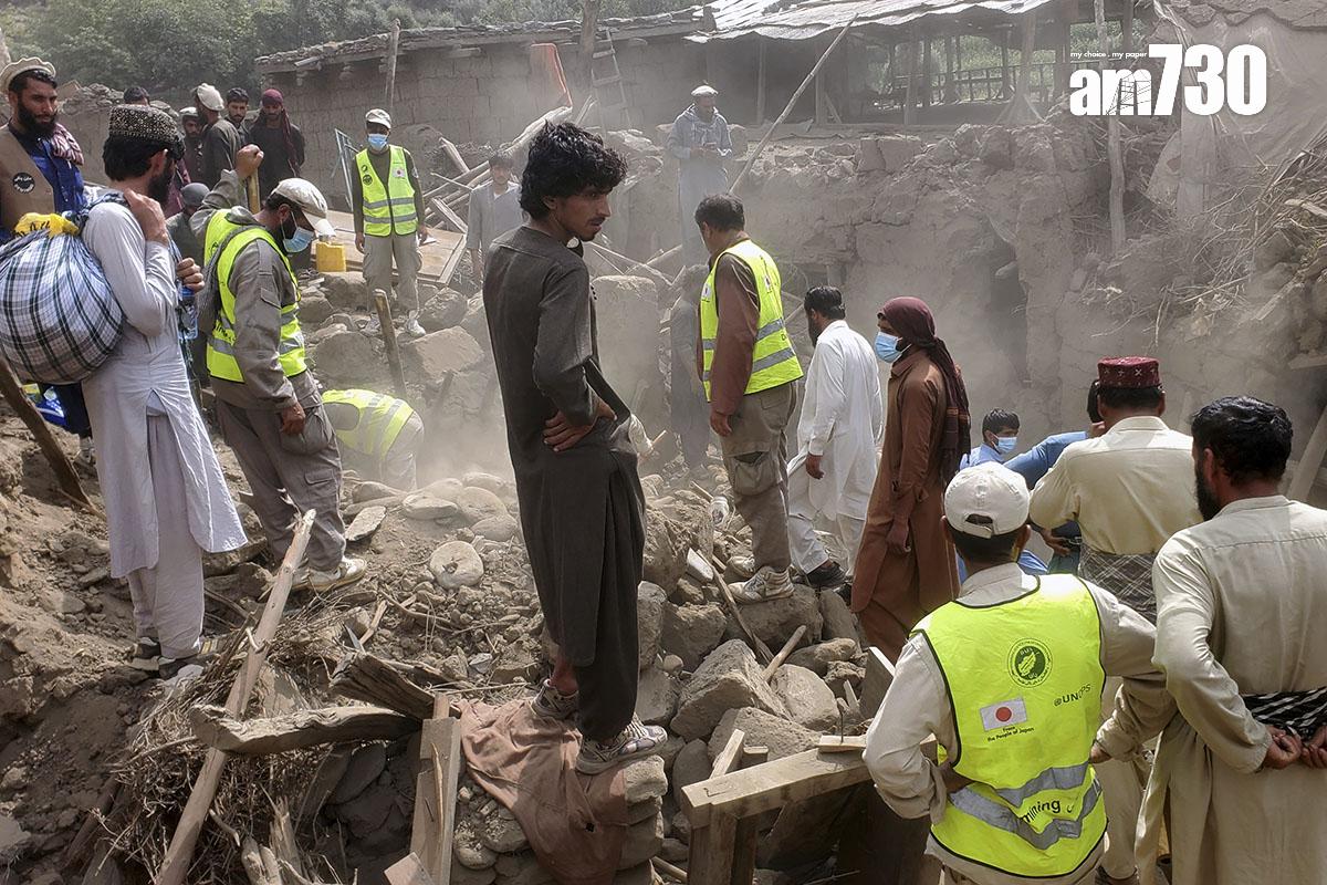阿富汗東北部發生6級大地震。(資料圖片/美聯社)