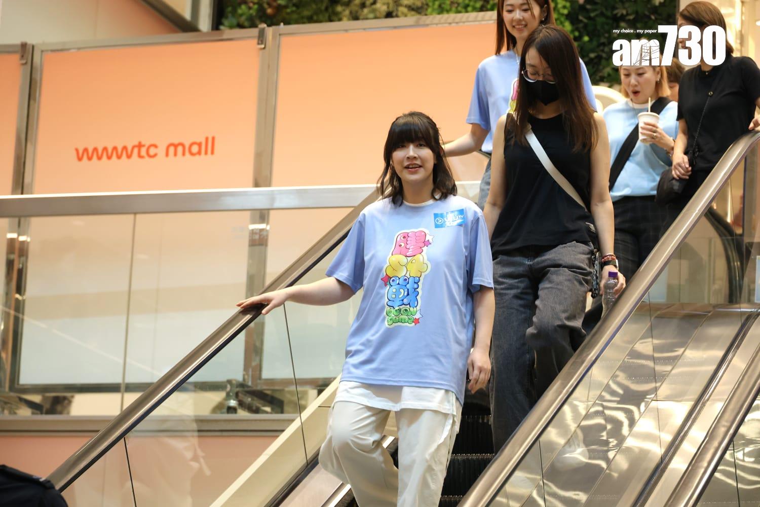 6膠齊齊現身銅鑼灣,出席《膠戰S4》記者會。(林俊源攝)