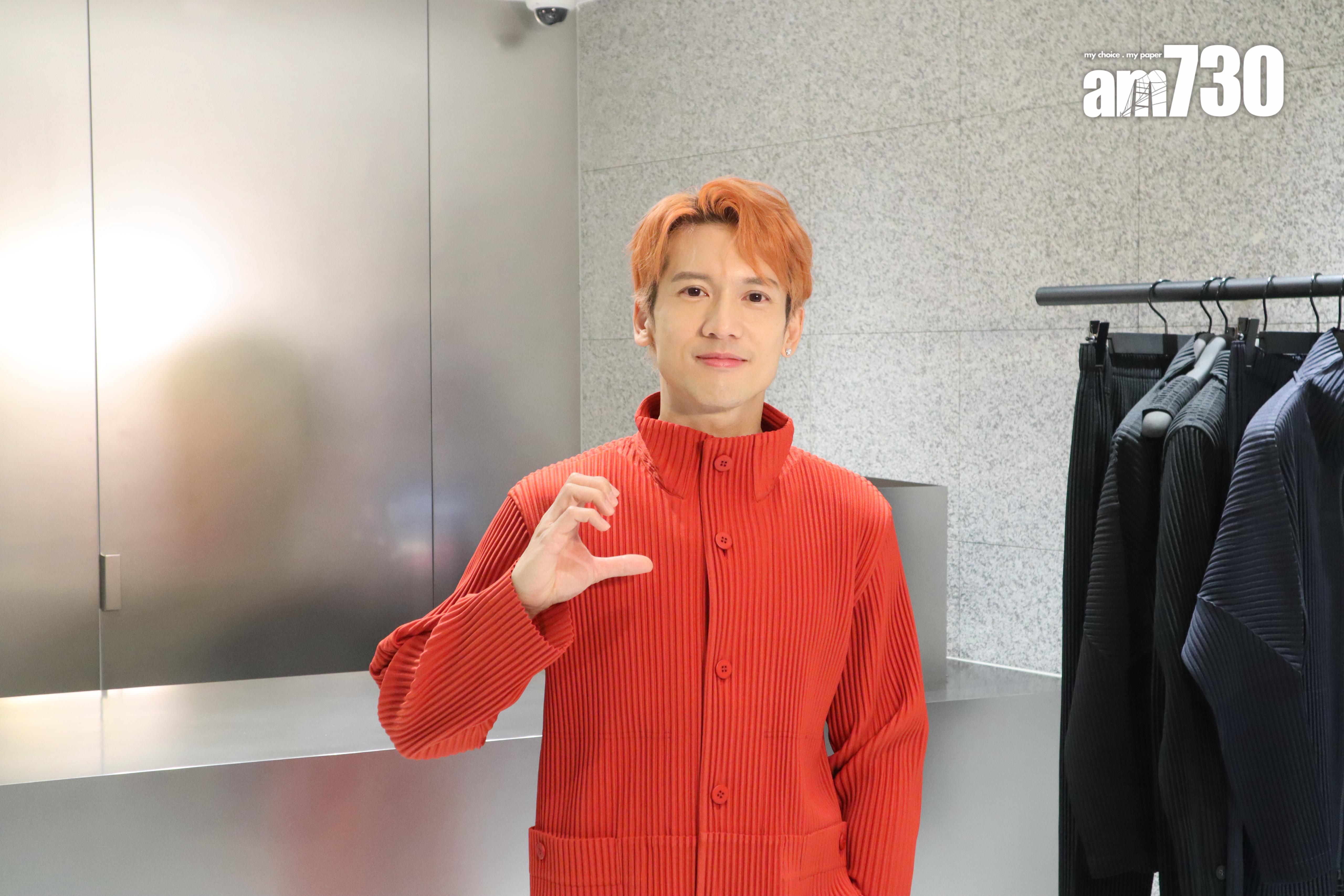 關智斌今日(15日)現身尖沙咀出席服裝品牌活動。(娛樂組攝)