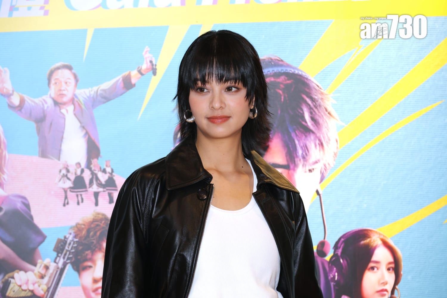 盧慧敏出席電影《觸電》首映禮。(林俊源攝)