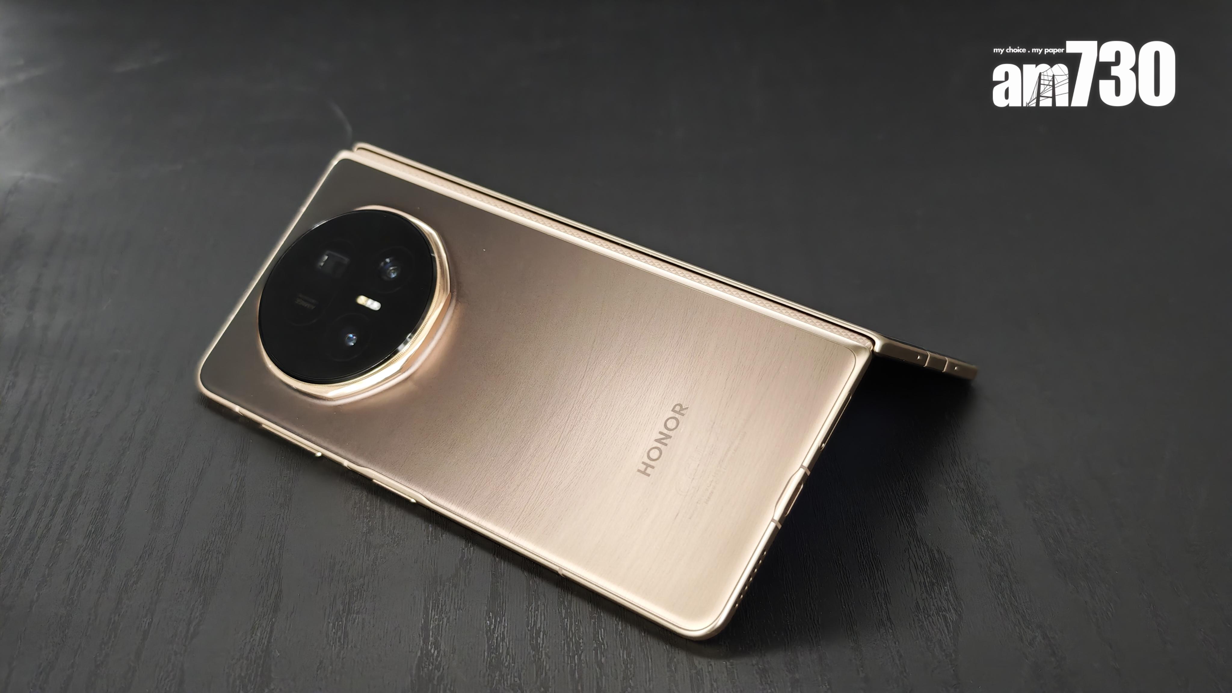 HONOR Magic V5的鉸鏈堅固,可作多角度懸停。