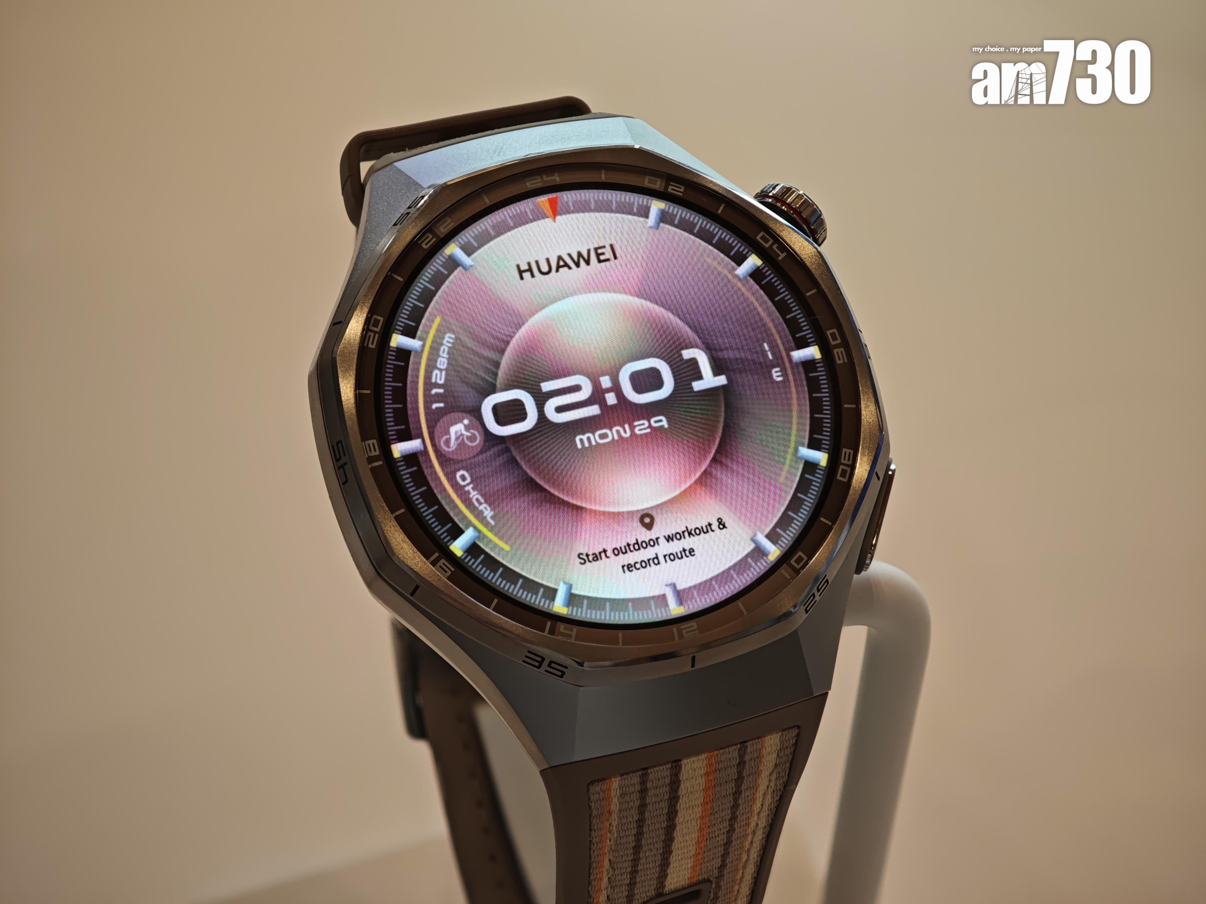 HUAWEI WATCH GT 6 Pro以有立式設計,感覺硬朗。