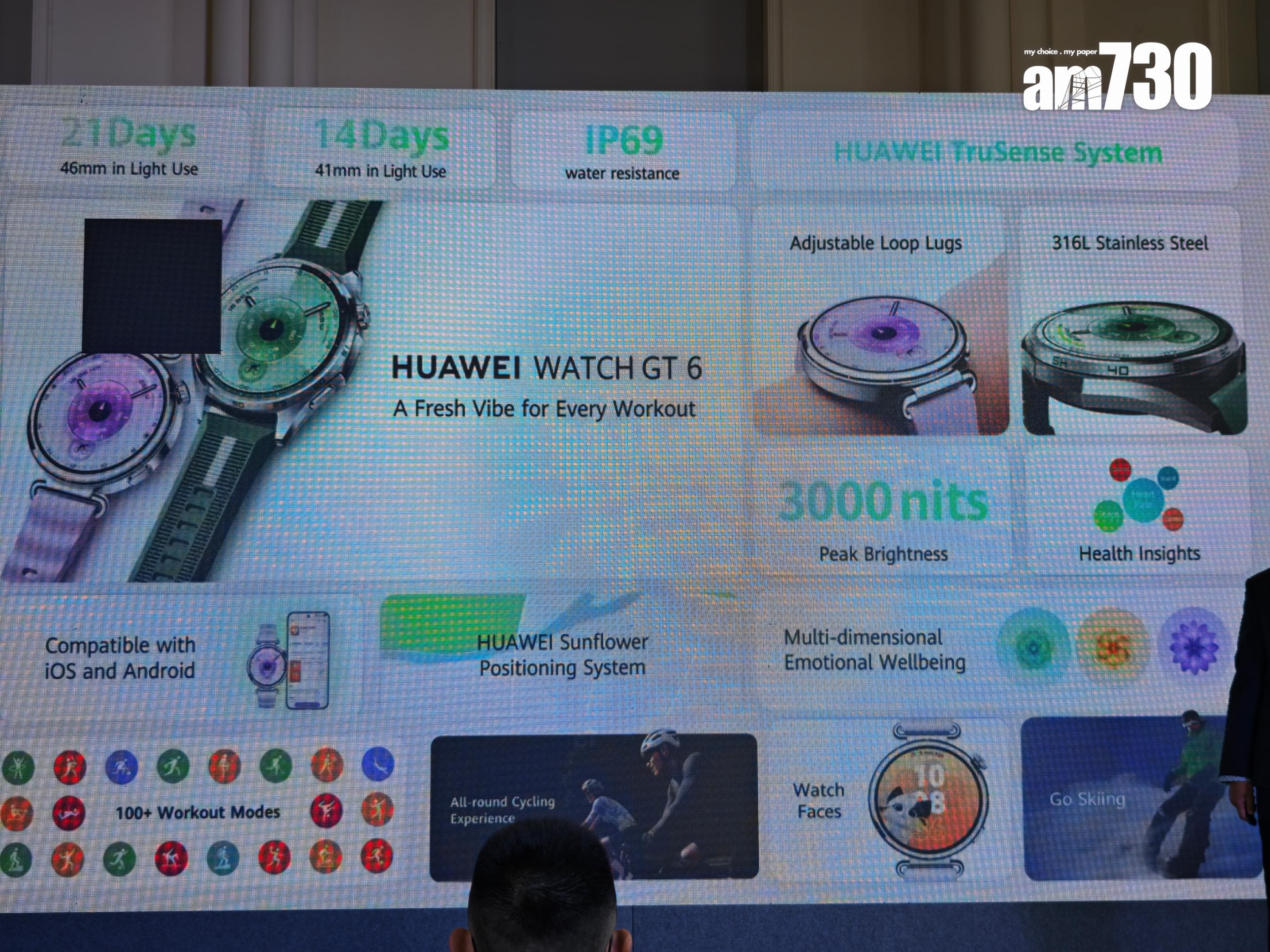 HUAWEI WATCH GT 6賣點一覽。