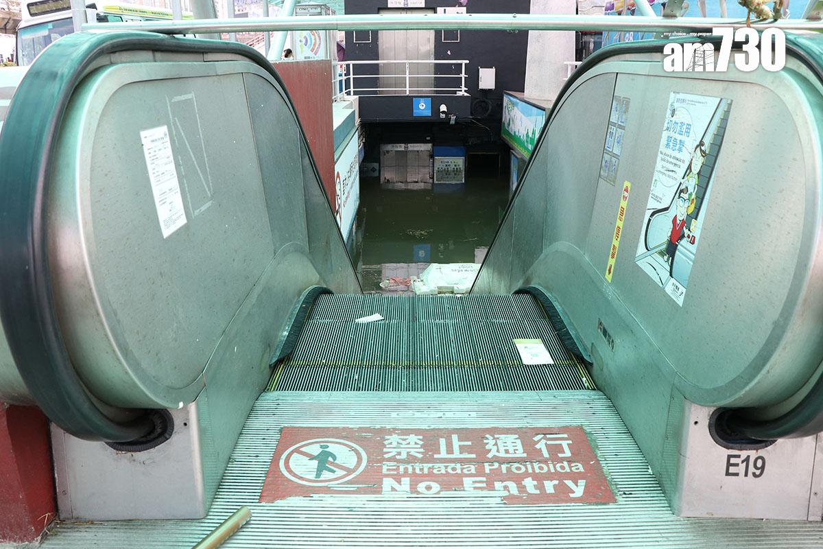 2017年颱風天鴿襲澳後的澳門市況。(資料圖片)