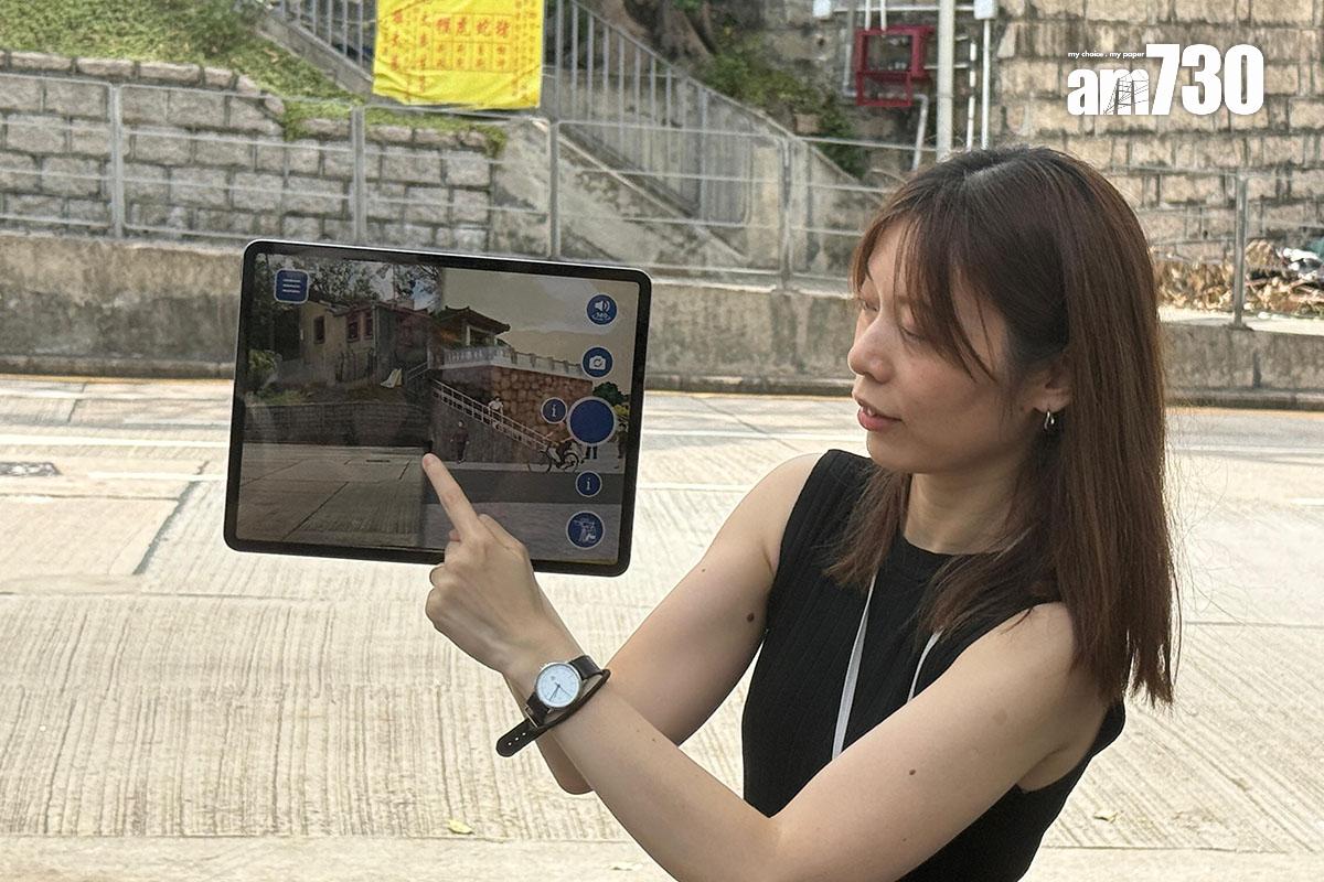 插畫家吳嘉敏特意用懷舊顏色表達溫暖感。(鄧昊輝攝)