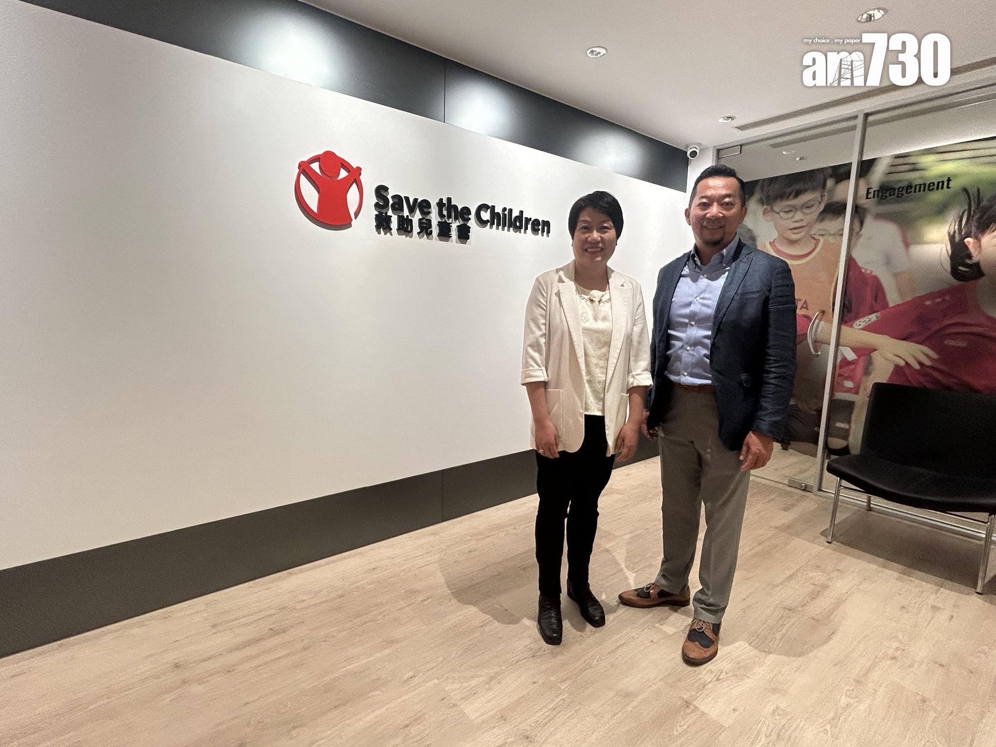 曾迦慧(左)和李建文分享對《強制舉報虐待兒童條例》實施的建議。(朱慧恩攝)