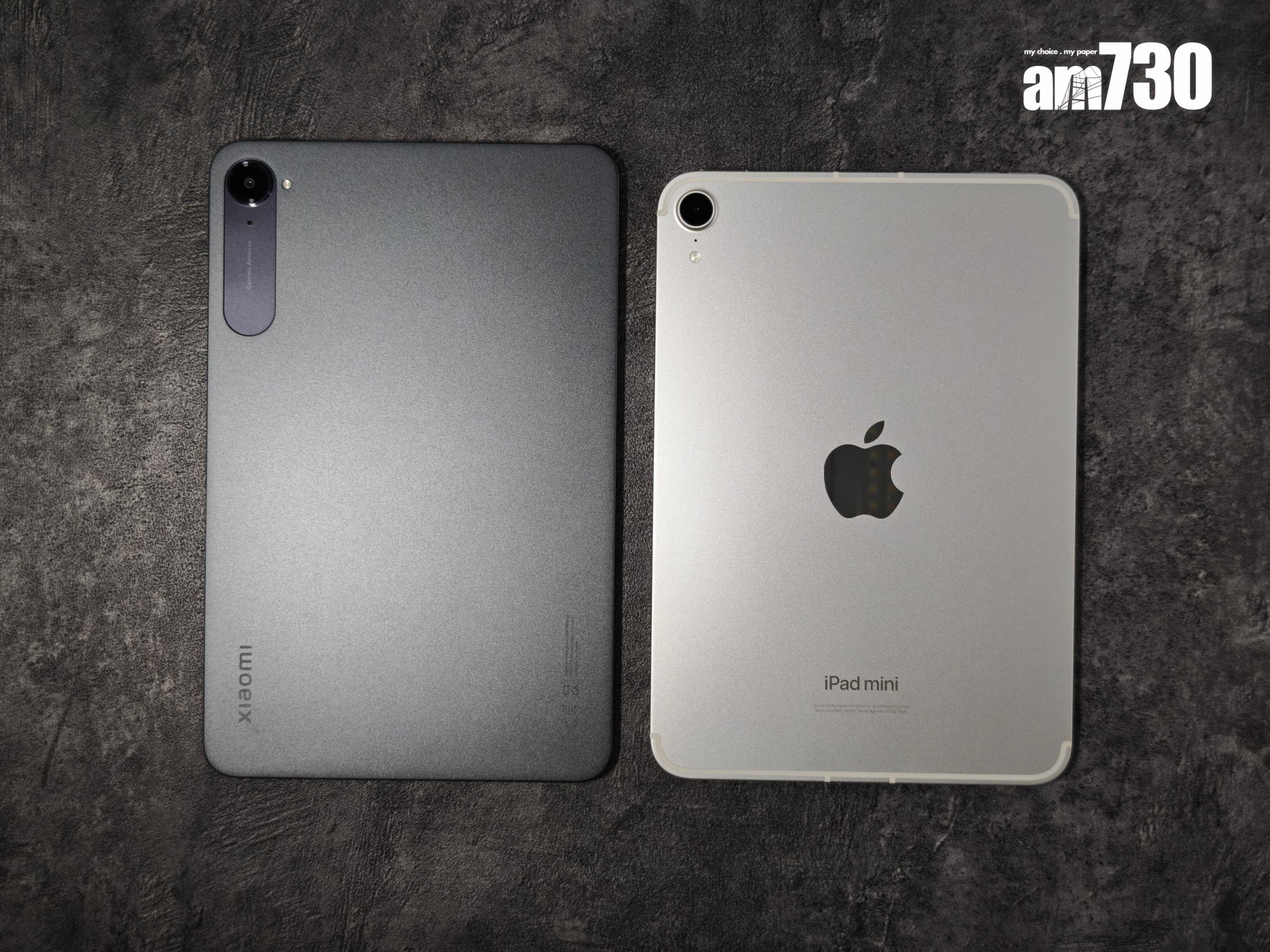 Xiaomi Pad Mini與iPad Mini比較。